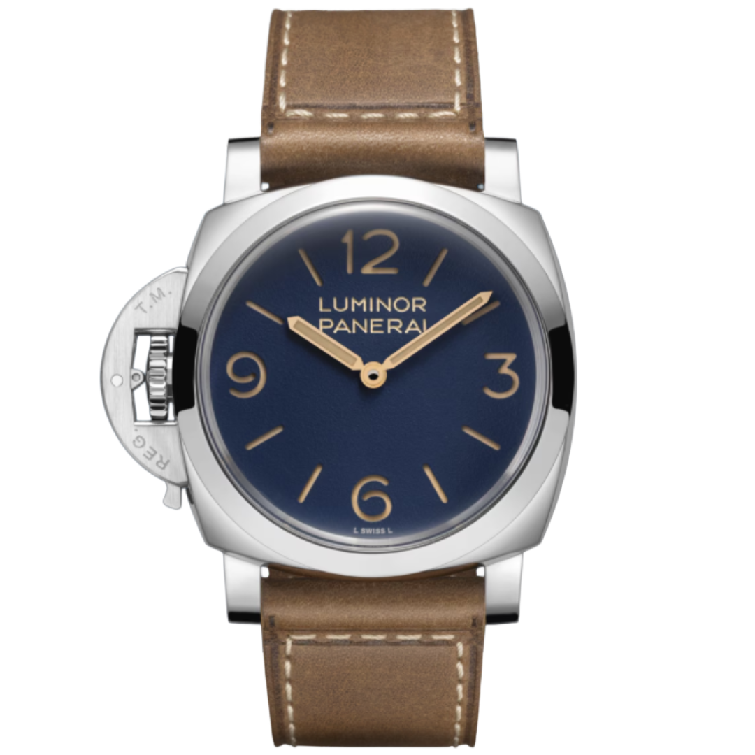 Watch in steel Luminor Destro Panerai