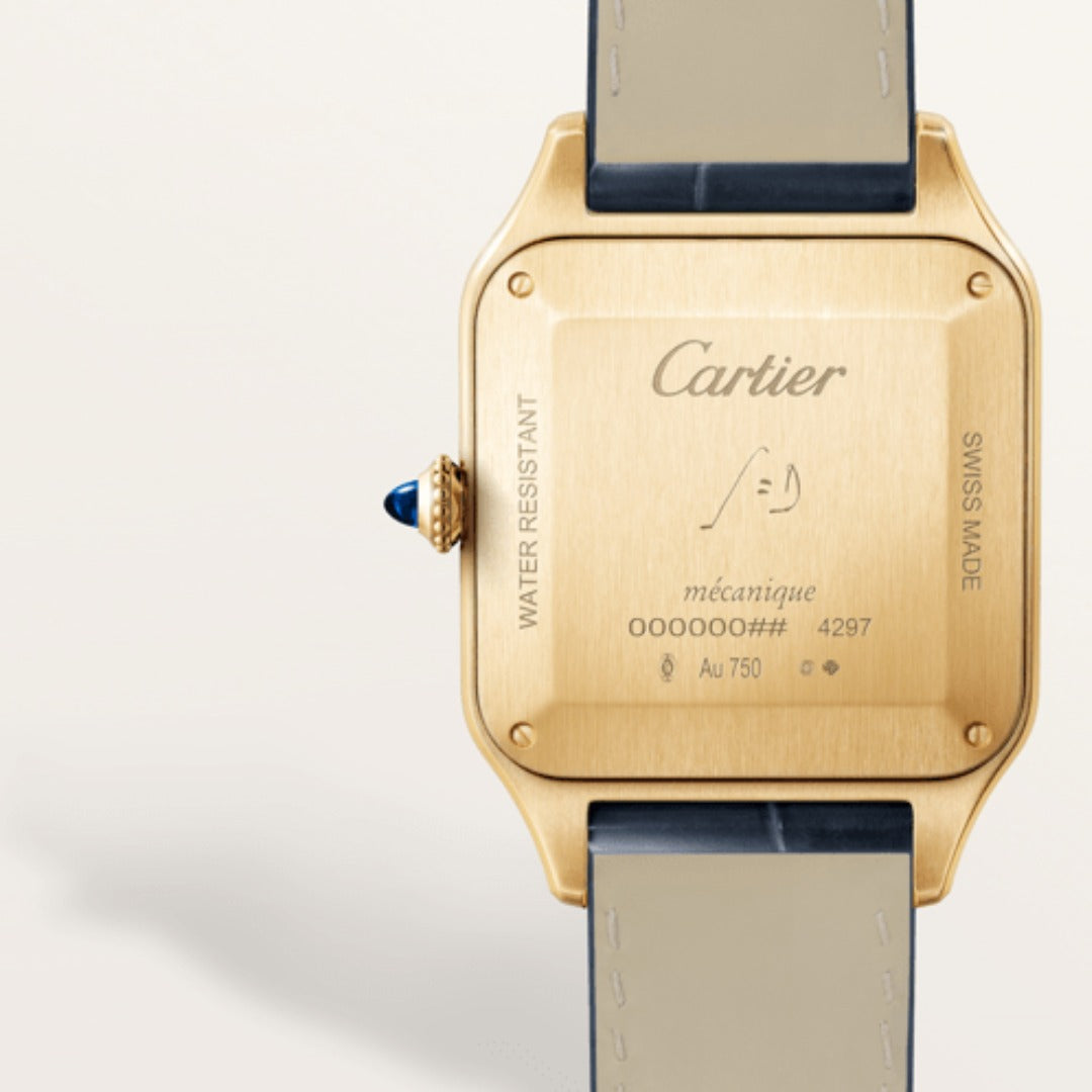 Orologio in oro giallo Santos-Dumont Cartier
