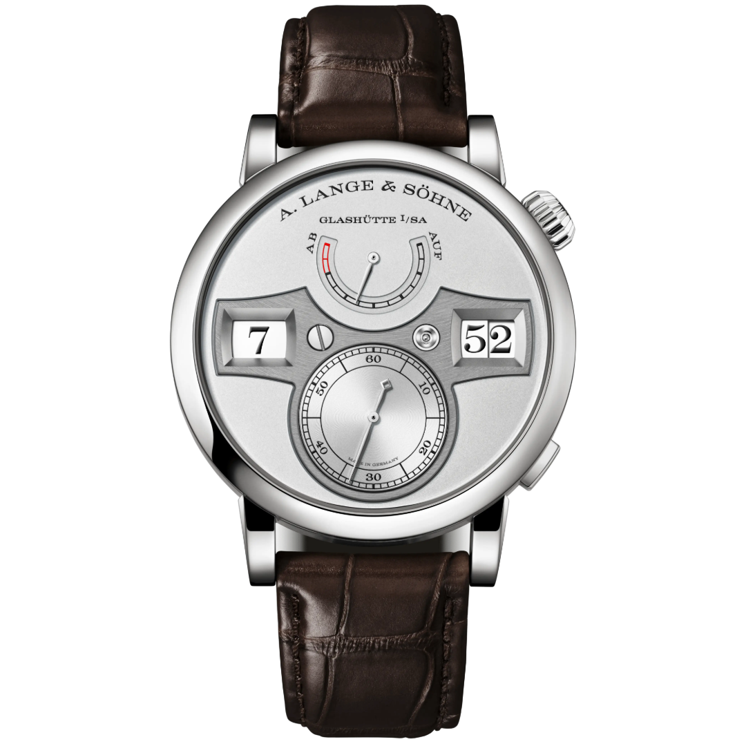 Watch in platinum Zeitwerk A lange soehne