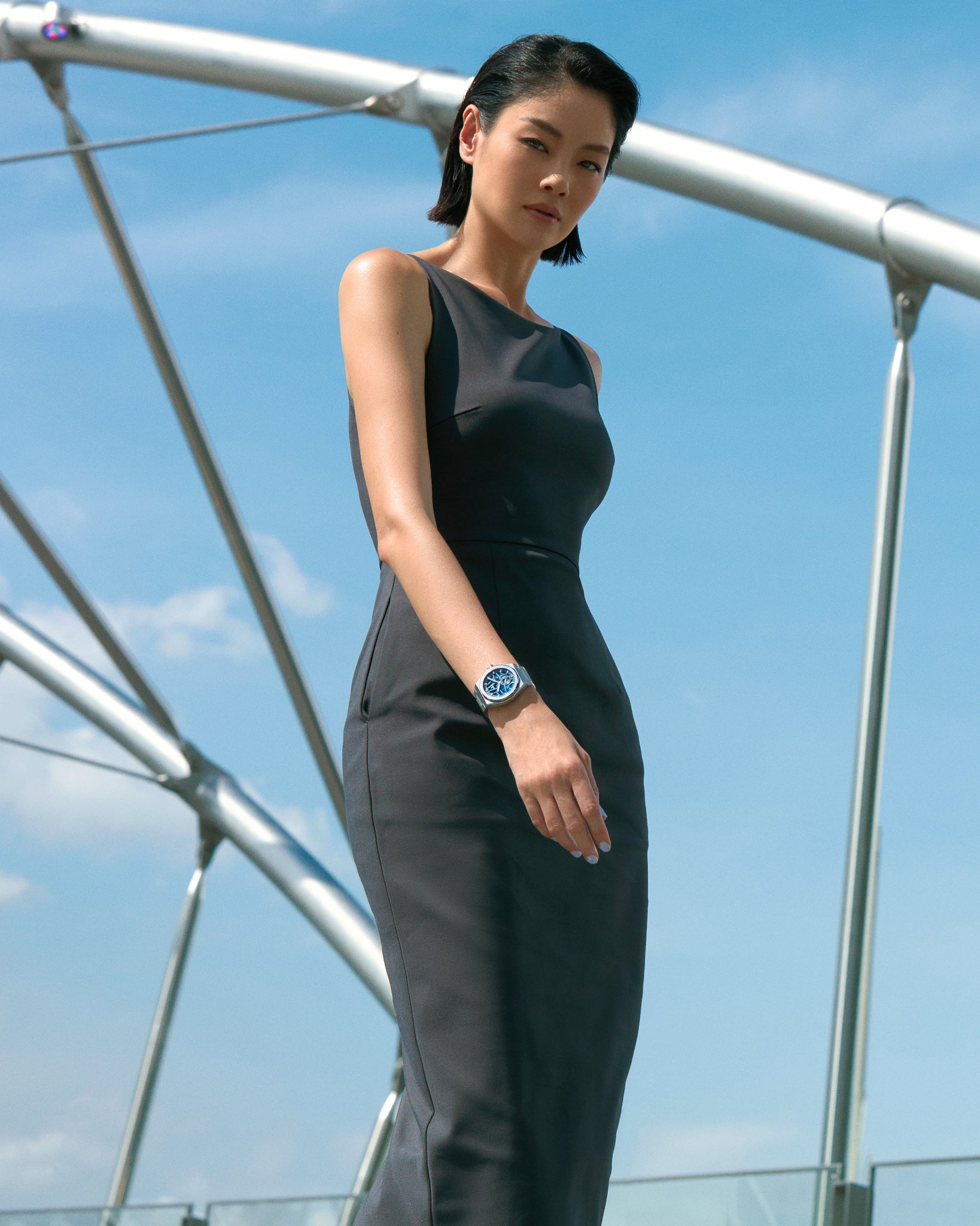 Orologio in acciaio Defy Skyline Skeleton Zenith