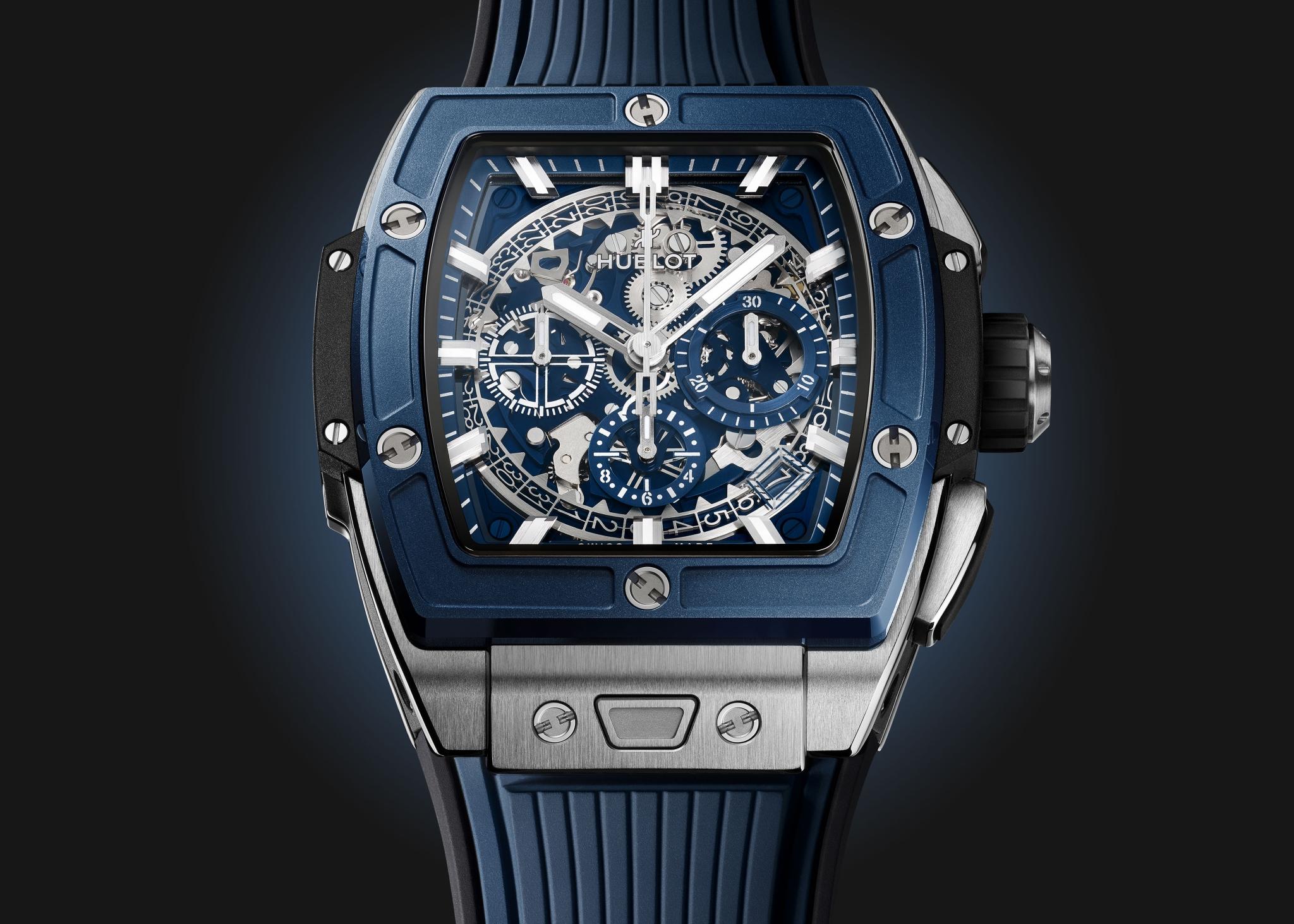 Orologio in titanio Spirit of Big Bang Titanium Blue Ceramic Hublot