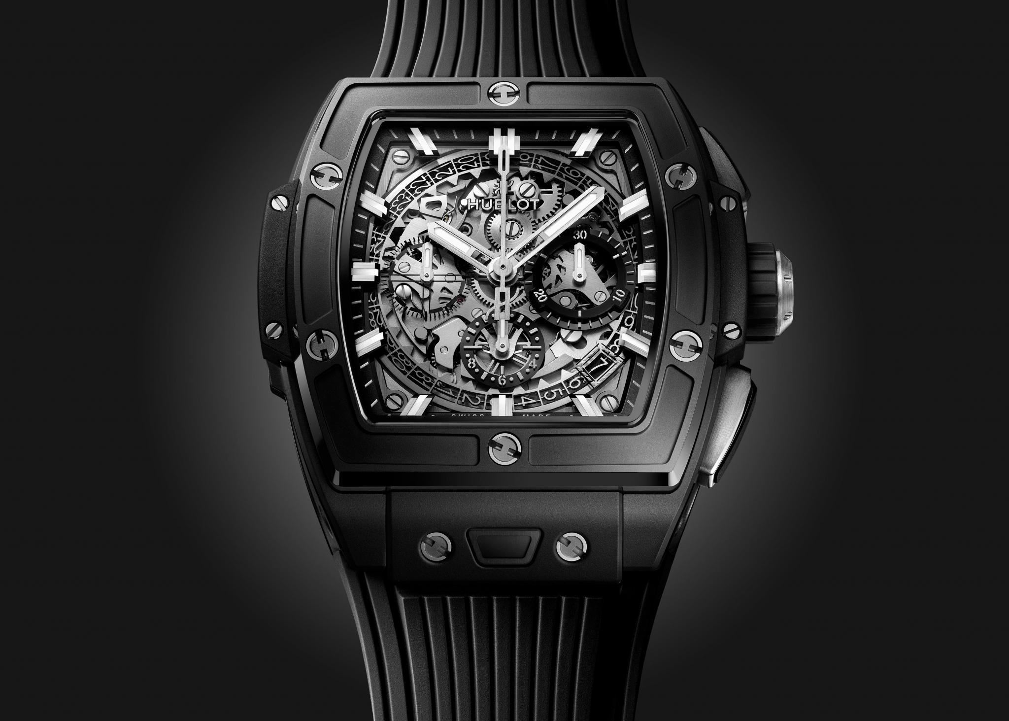Watch in ceramics Spirit of Big Bang Black Magic Hublot