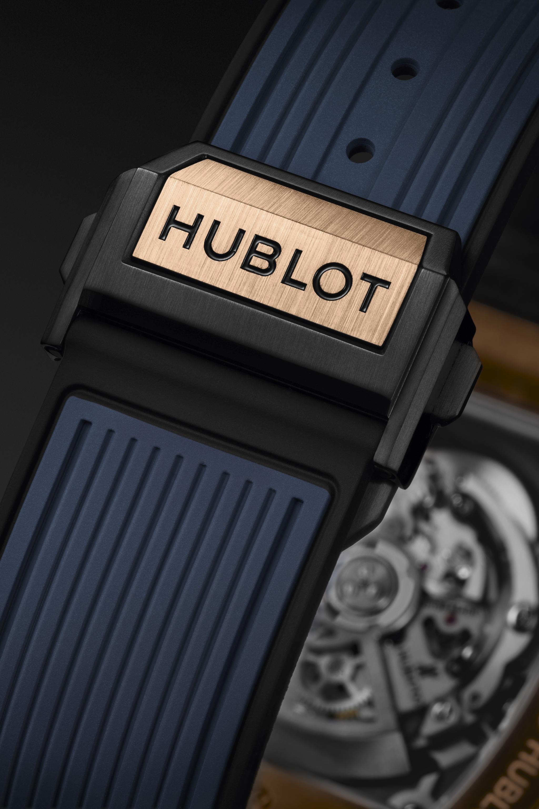 Watch in ceramic and rose gold Spirit of Big Bang King Gold Blue Ceramic Hublot