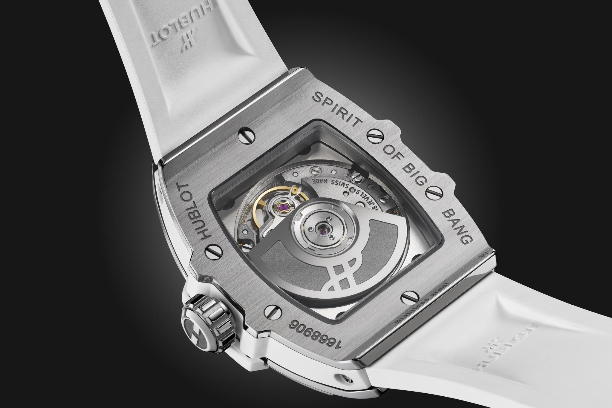 Orologio in acciaio Spirit of Big Bang - Steel White Diamonds Hublot