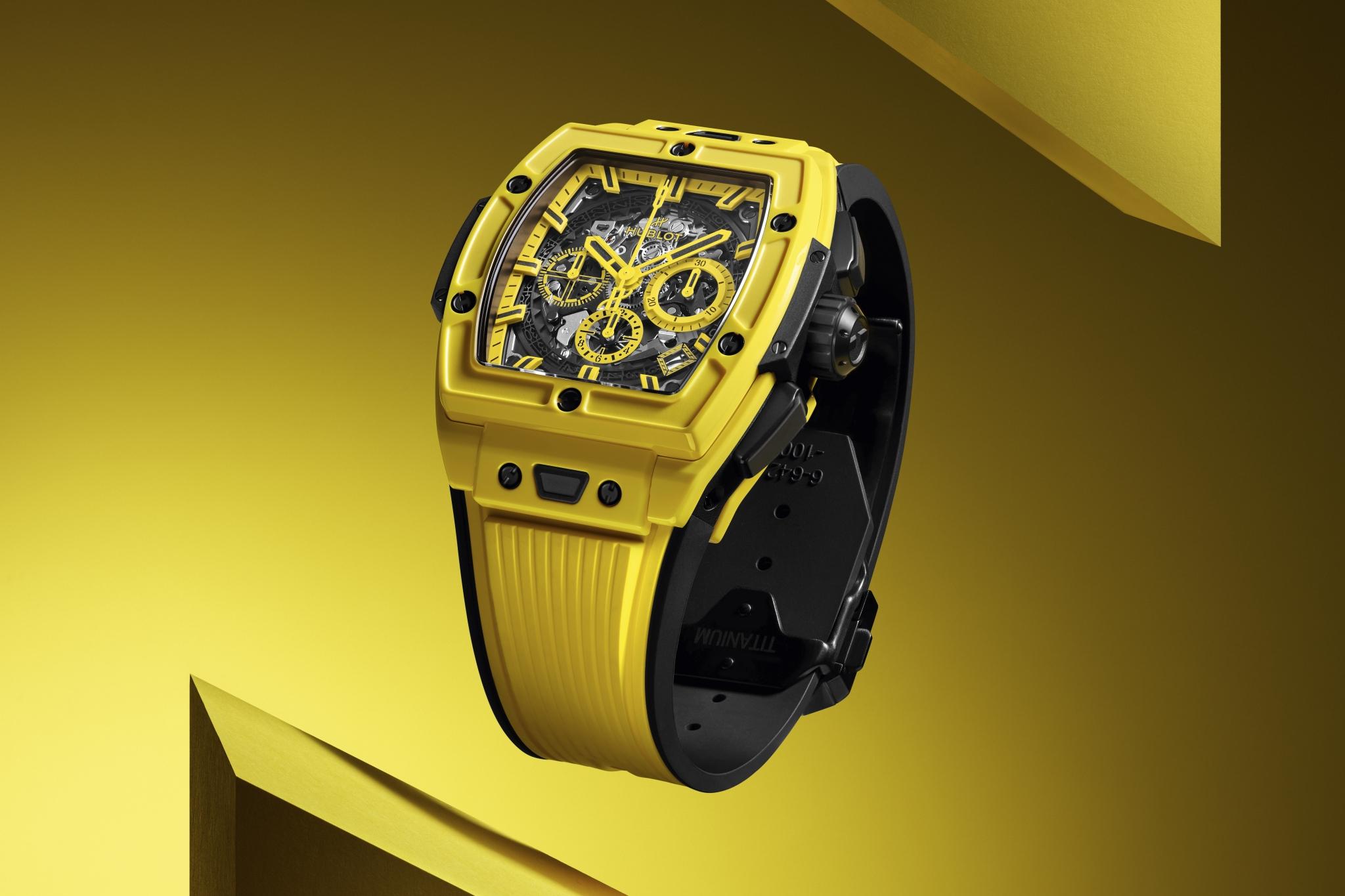 Orologio in carbonio Spirit of Big Bang Yellow Magic Hublot