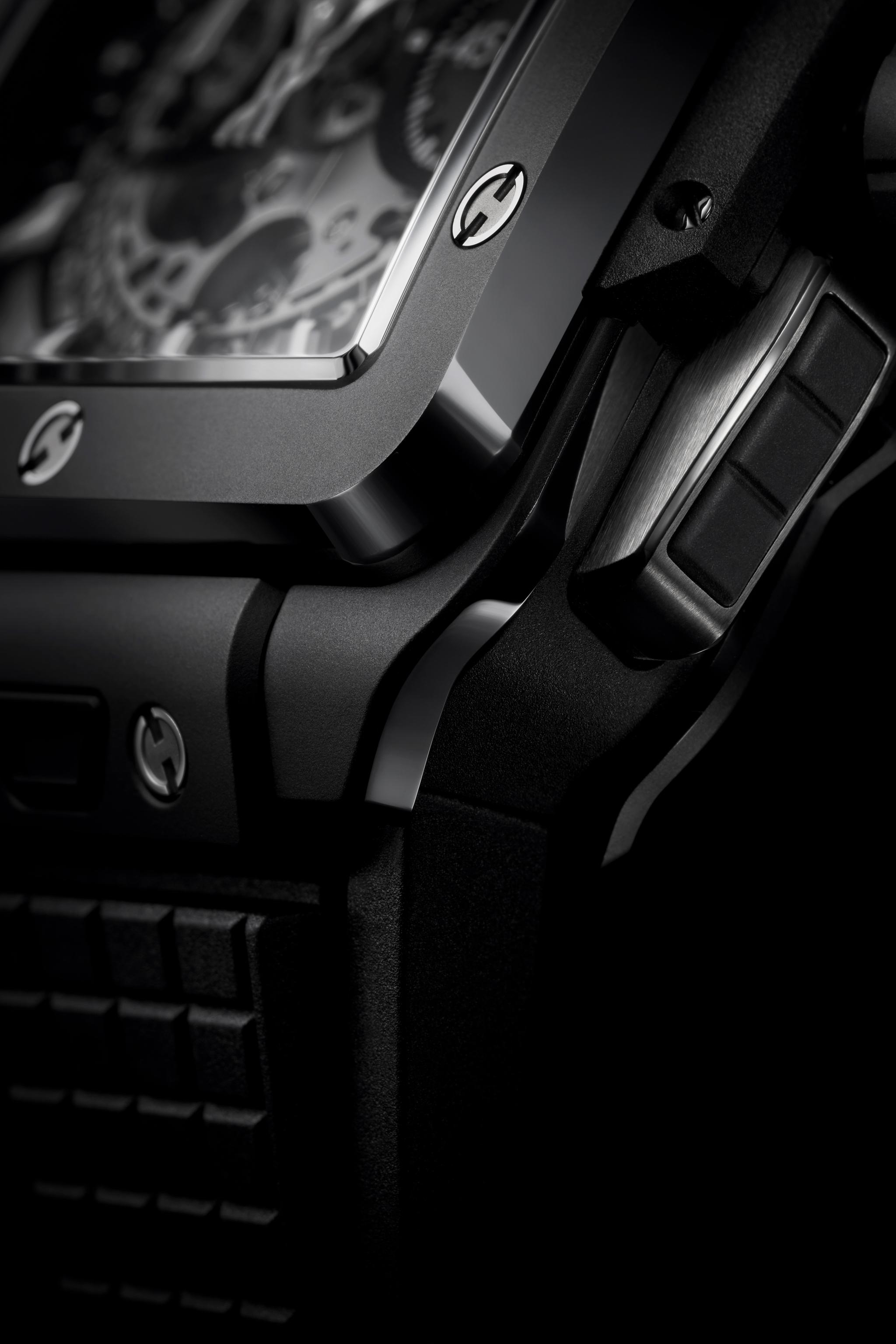 Watch in ceramics Square Bang Unico Black Magic Hublot