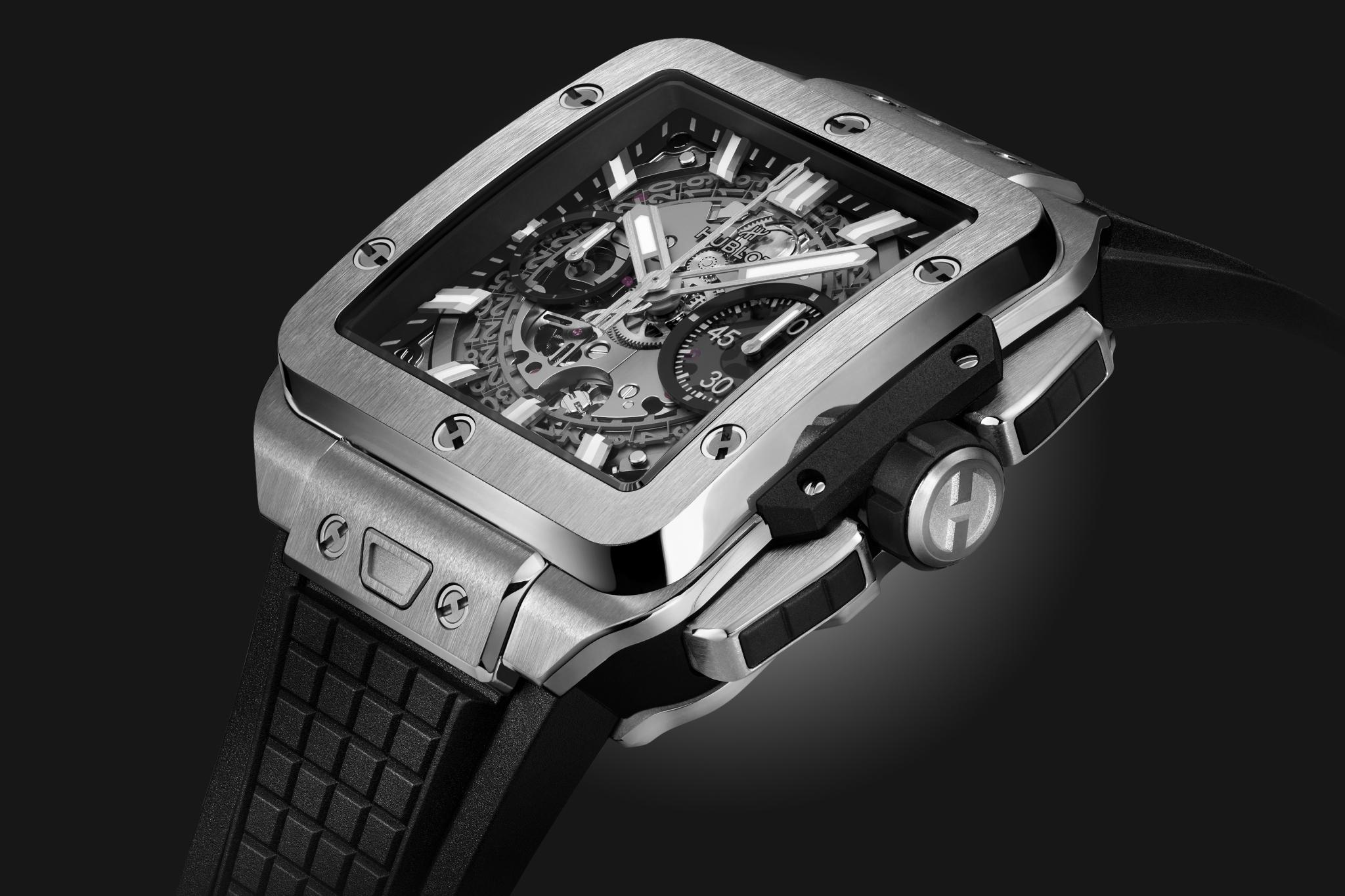 Watch in titanium Square Bang Unico Titanium Hublot