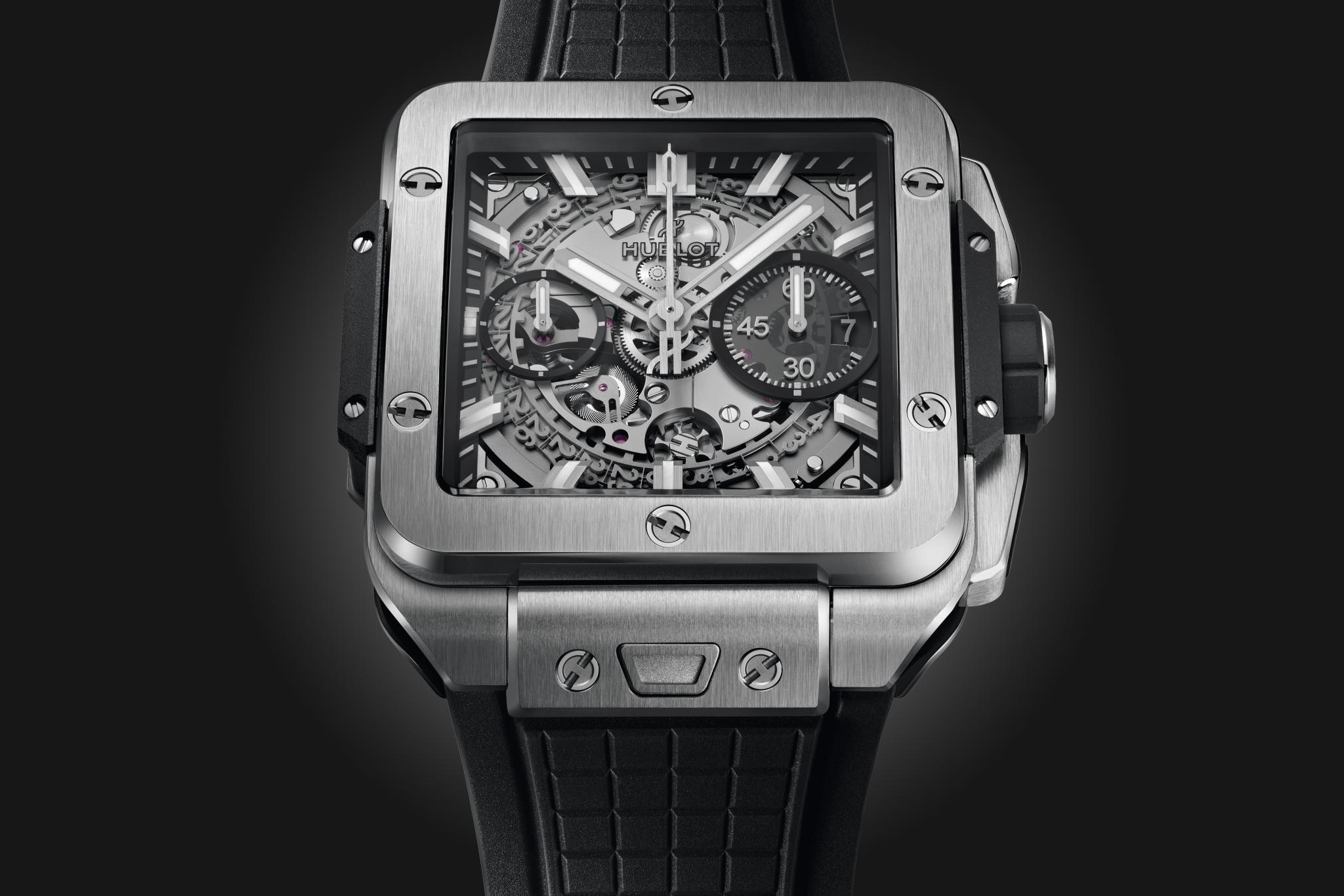 Watch in titanium Square Bang Unico Titanium Hublot