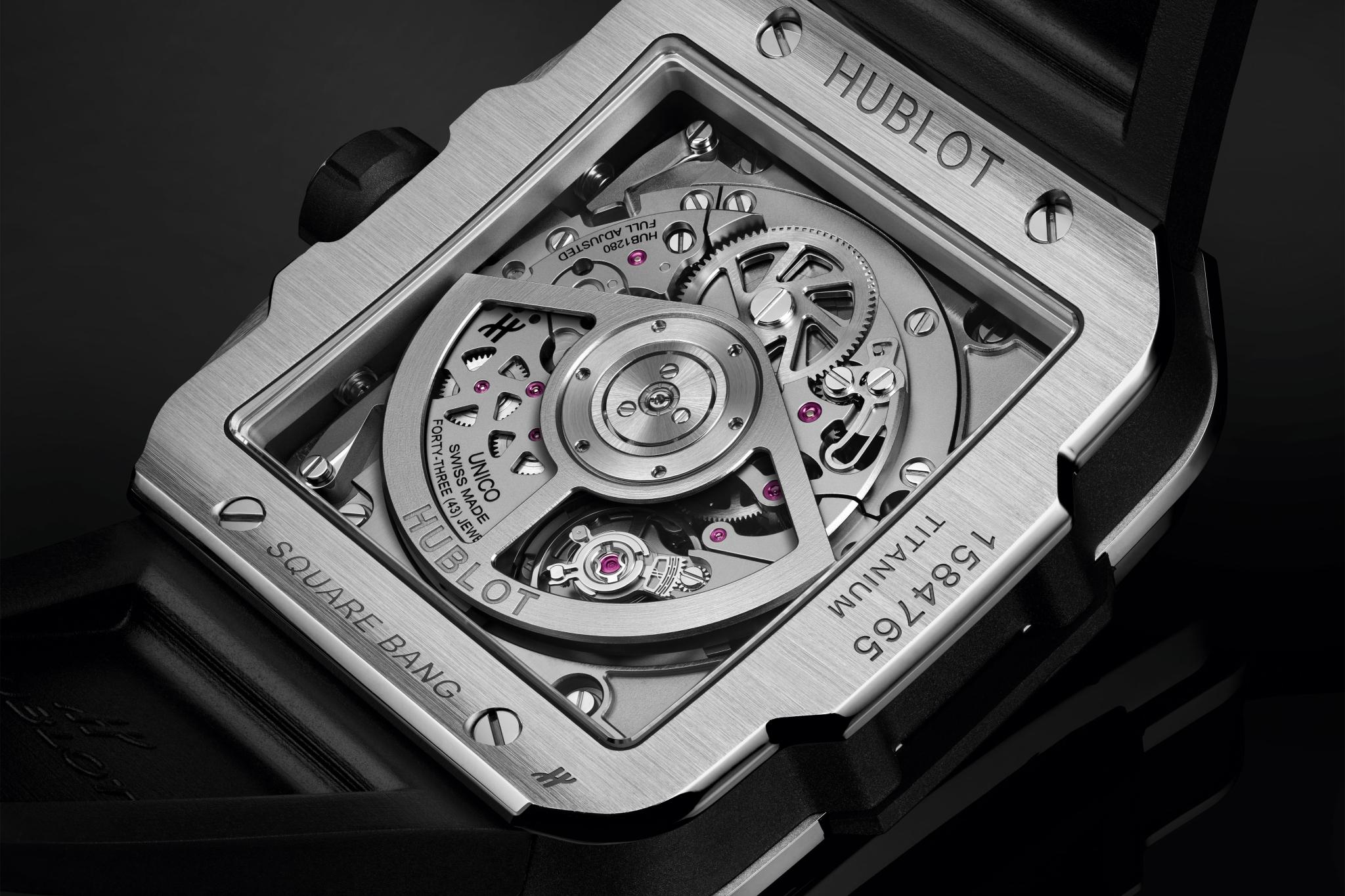 Watch in titanium Square Bang Unico Titanium Hublot