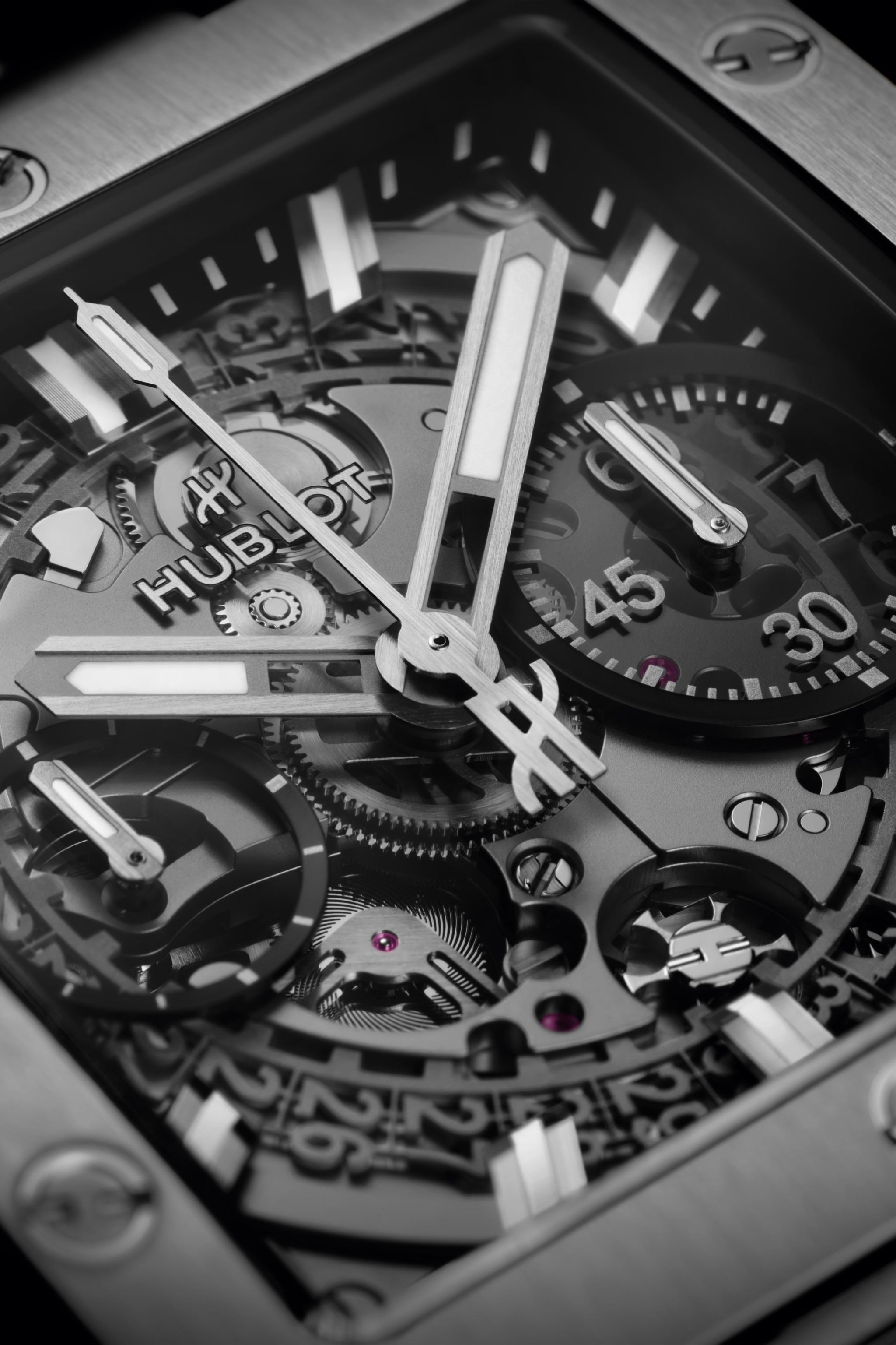 Watch in titanium Square Bang Unico Titanium Hublot