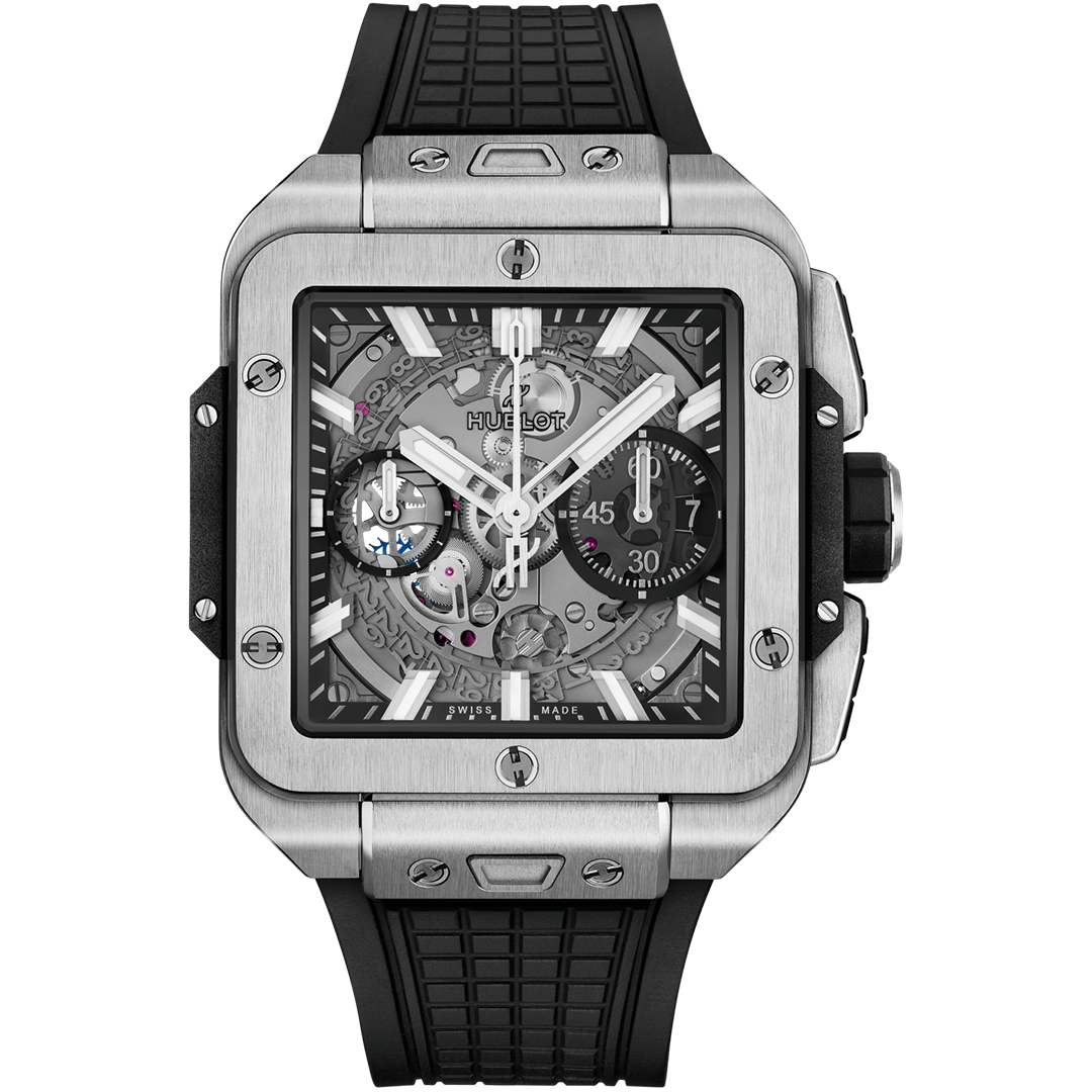 Watch in titanium Square Bang Unico Titanium Hublot