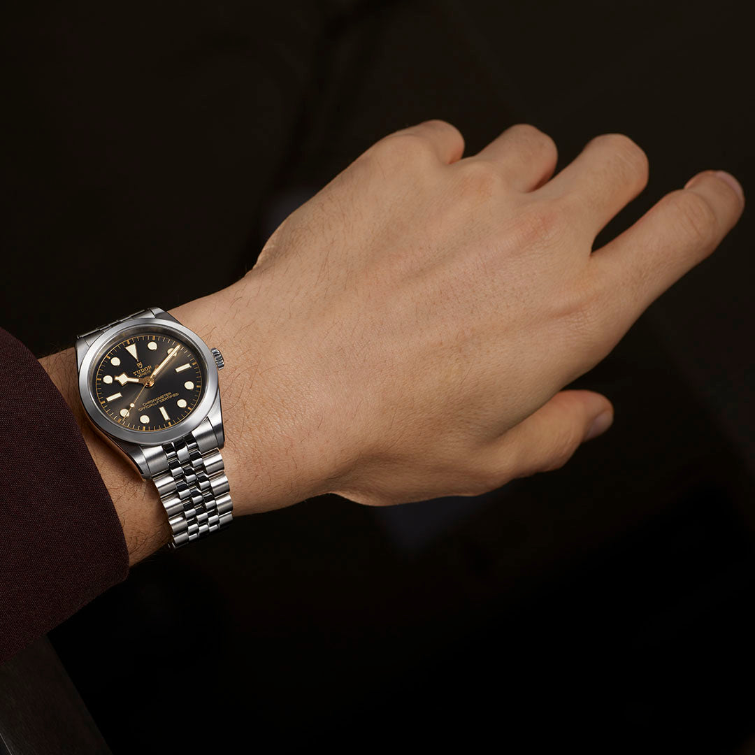 Watch in steel Black Bay, 31 mm Tudor