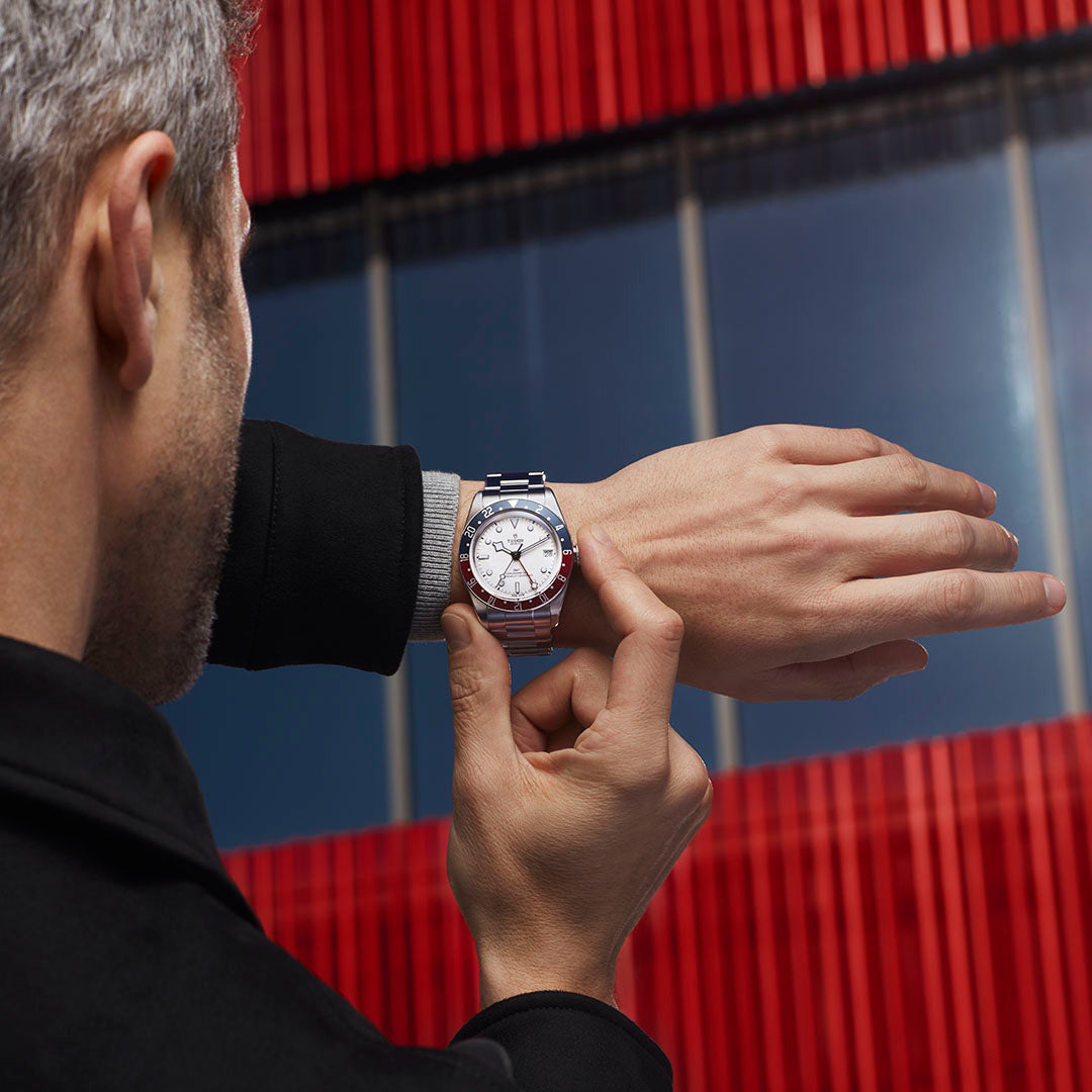 Watch in steel Black Bay GMT, 41 mm Tudor