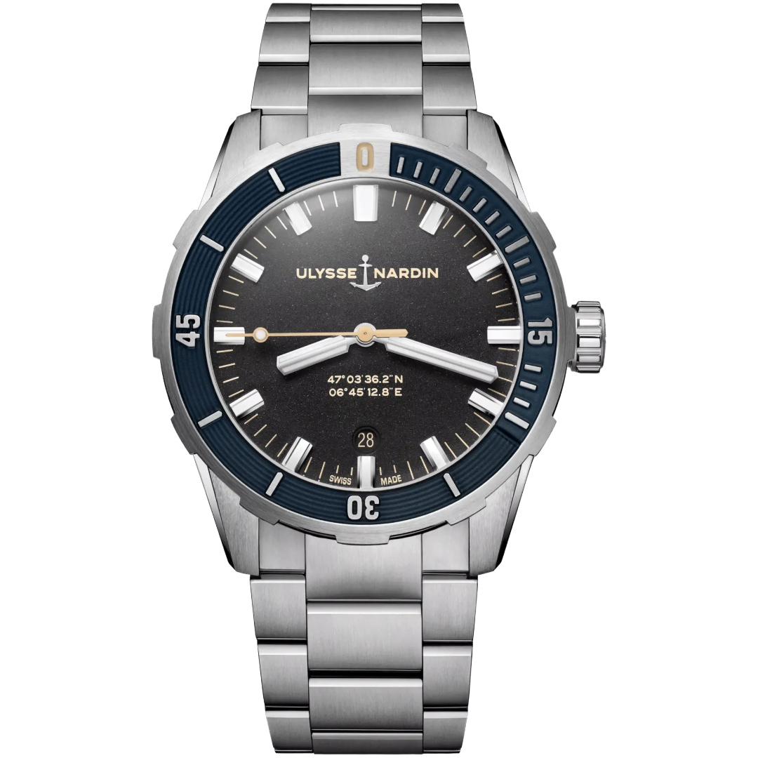 Watch in steel Diver Ulysse nardin