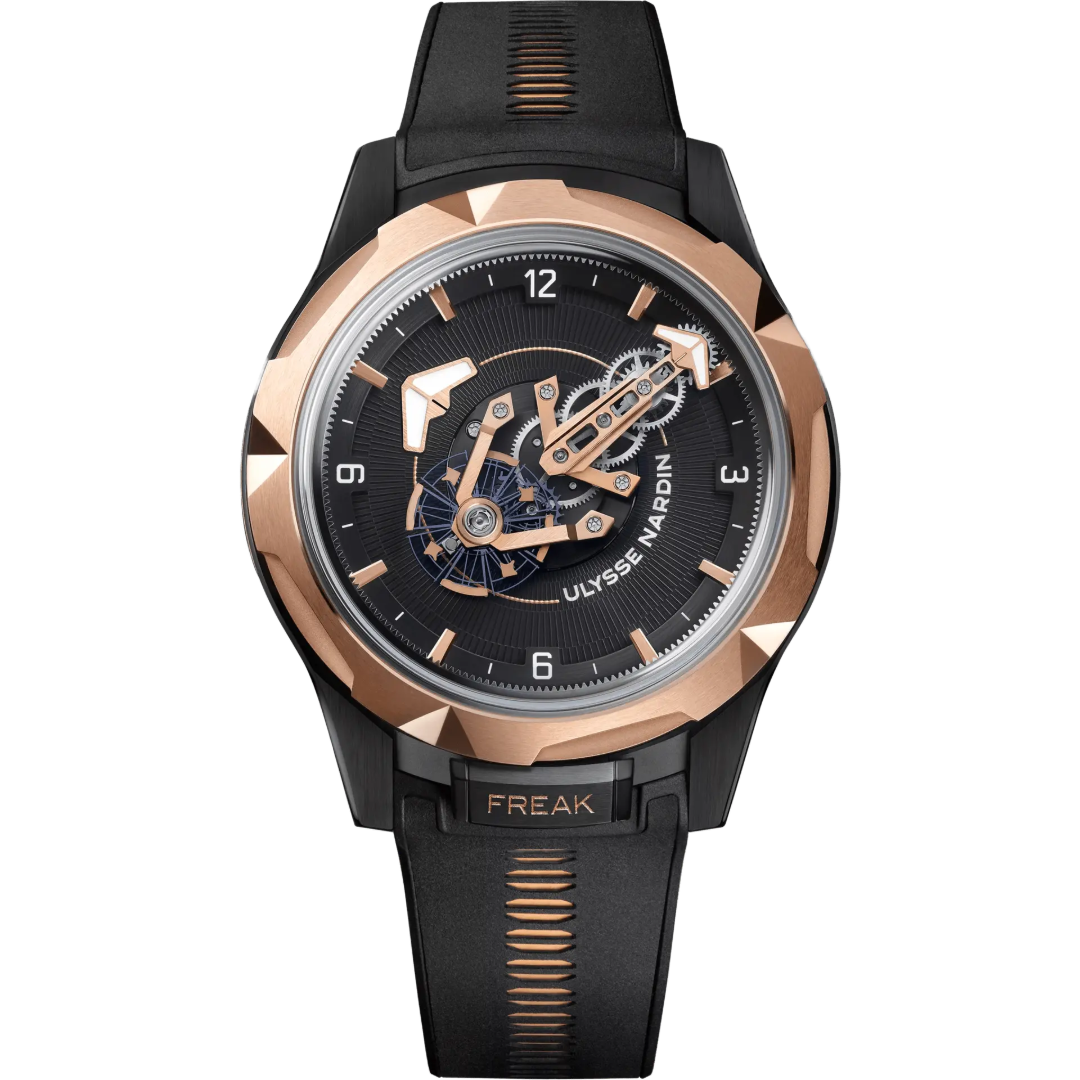 Watch in rose gold and titanium Freak ONE Ulysse nardin