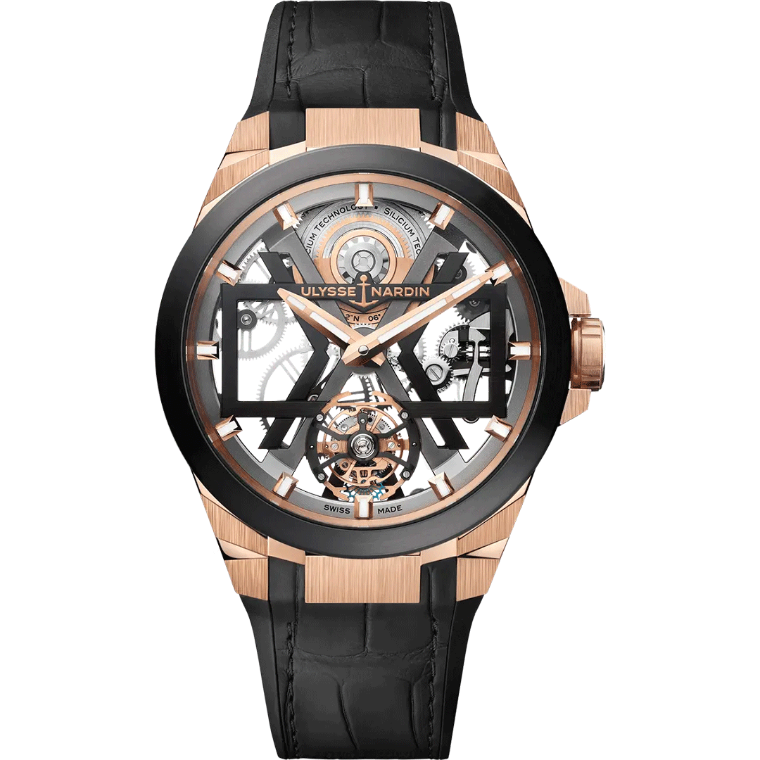 Orologio in oro rosa e titanio Blast Tourbillon Ulysse nardin