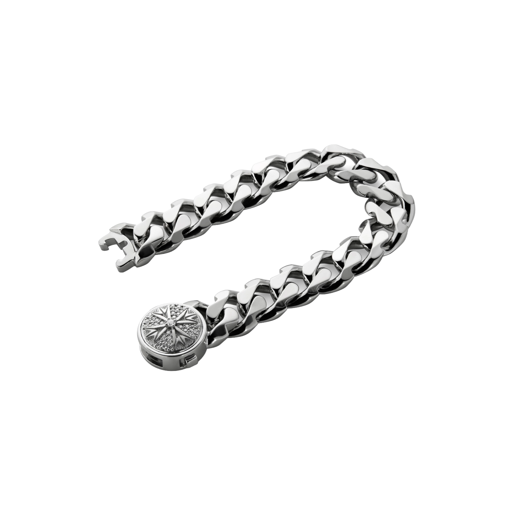 Gioiello in argento Bracciale Edge (grande) Diamanti Emanuele bicocchi