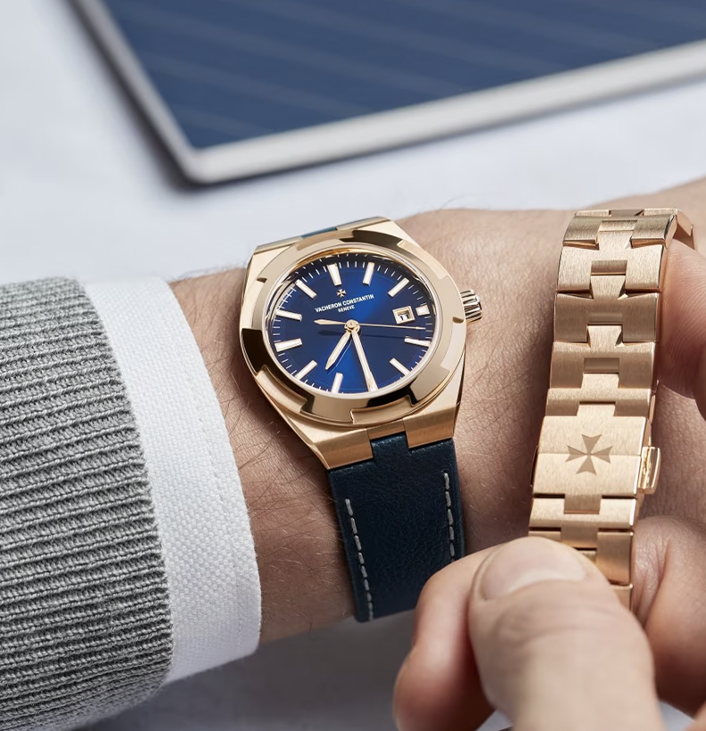 Orologio in oro rosa Overseas Automatico Vacheron constantin