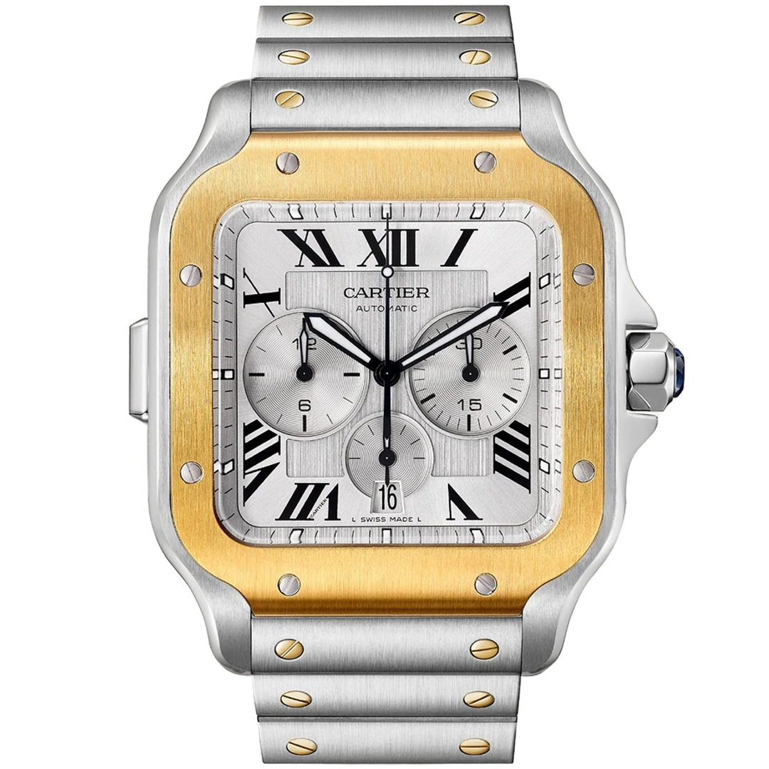 Orologio in oro giallo Santos de Cartier Cartier
