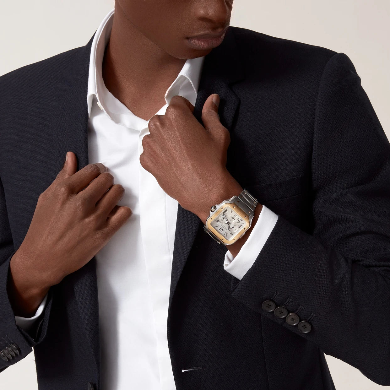 Orologio in oro giallo Santos de Cartier Cartier