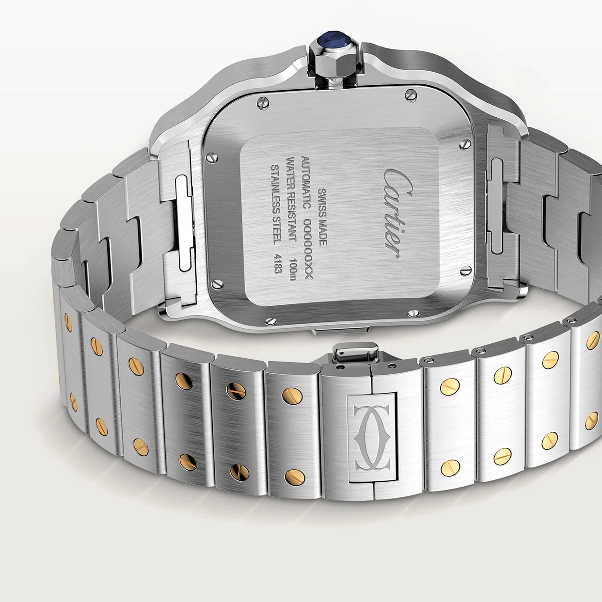 Orologio in oro giallo Santos de Cartier Cartier