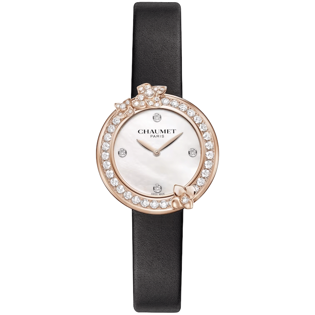Watch in rose gold Hortensia Chaumet