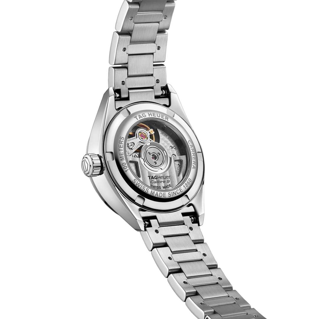 Watch in steel Carrera Date Tag heuer