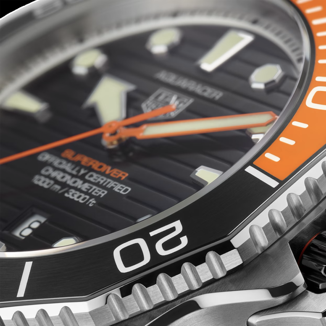 Watch in titanium Aquaracer Professional 1000 Superdiver Tag heuer