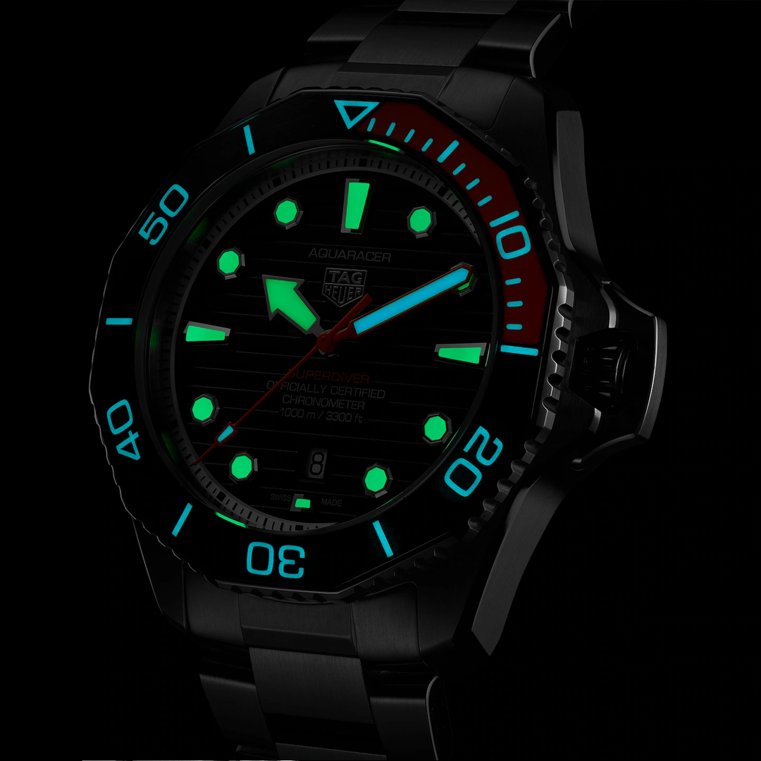 Watch in titanium Aquaracer Professional 1000 Superdiver Tag heuer