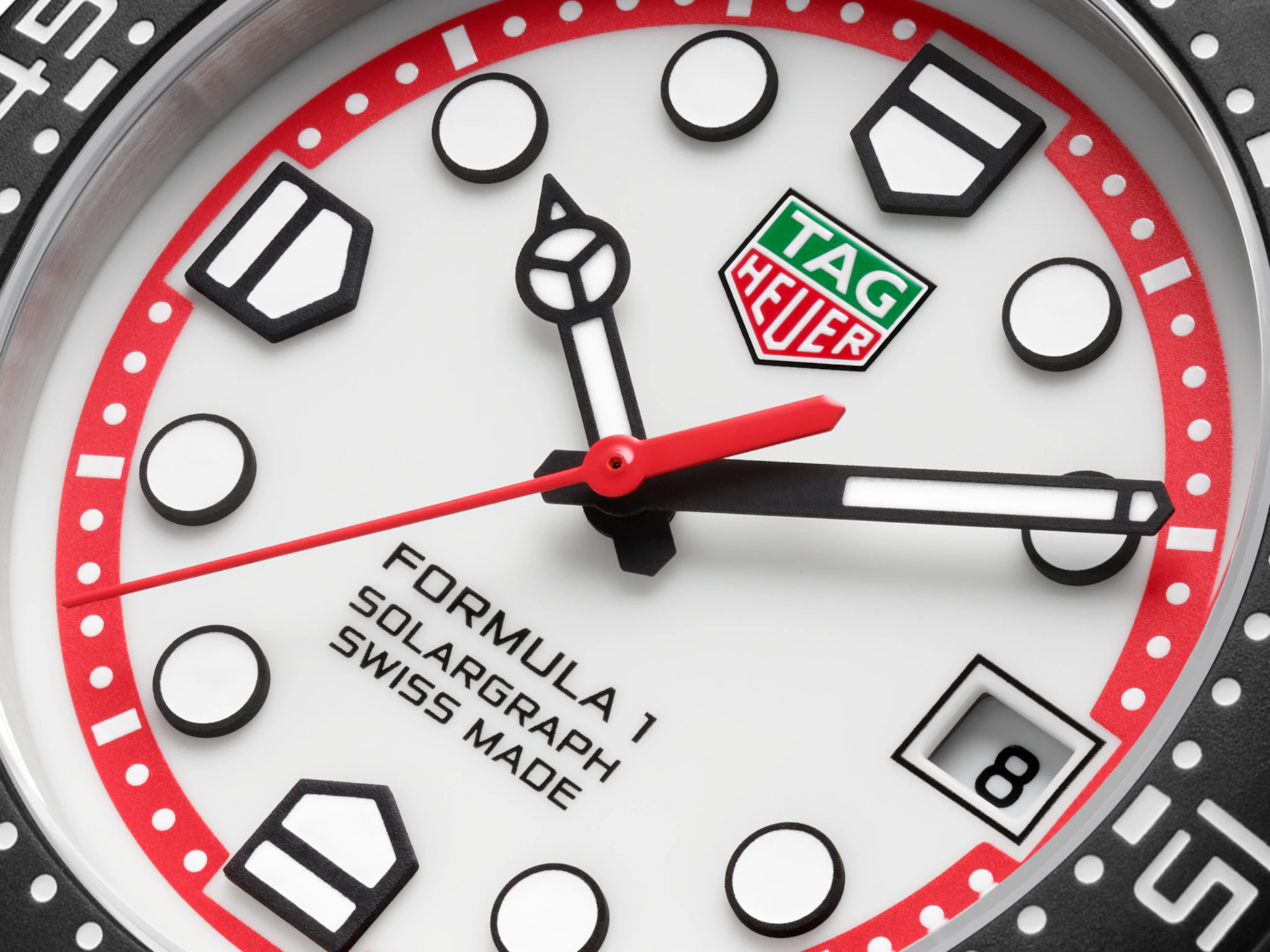 Orologio in acciaio Formula 1 Solargraph Tag heuer