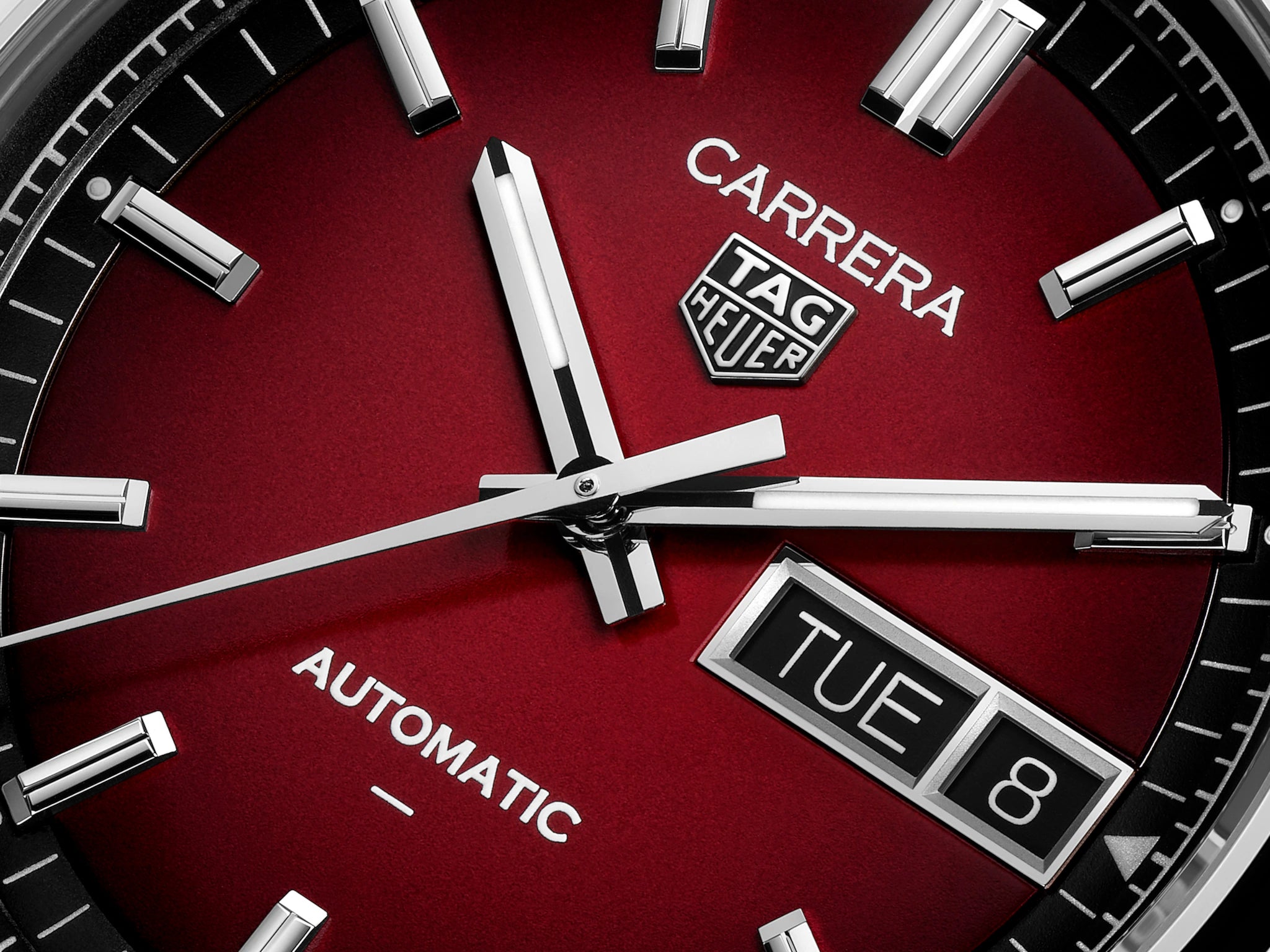 Orologio in acciaio Carrera Day-Date Tag heuer