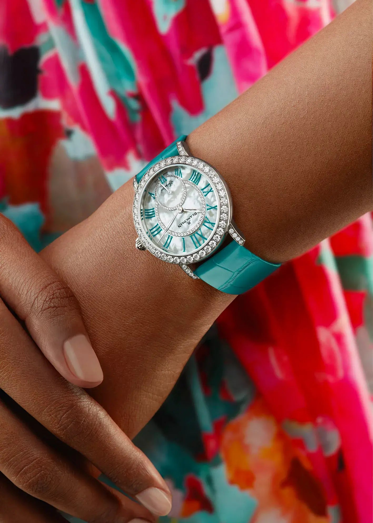 Watch in white gold Ladybird Colors Blancpain