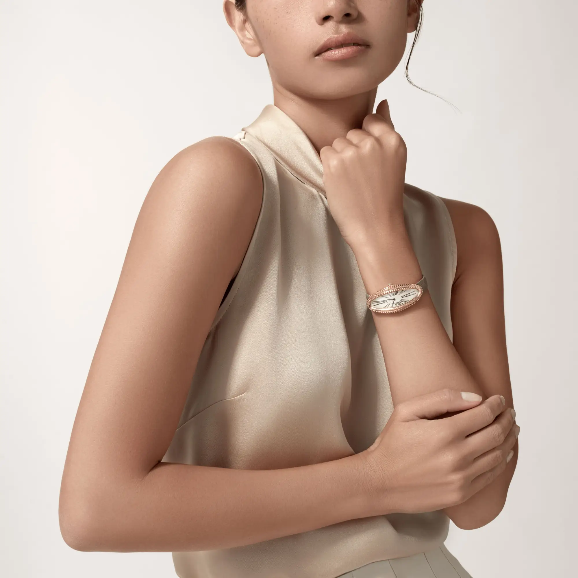 Watch in rose gold Baignoire de Cartier Allongée  Cartier