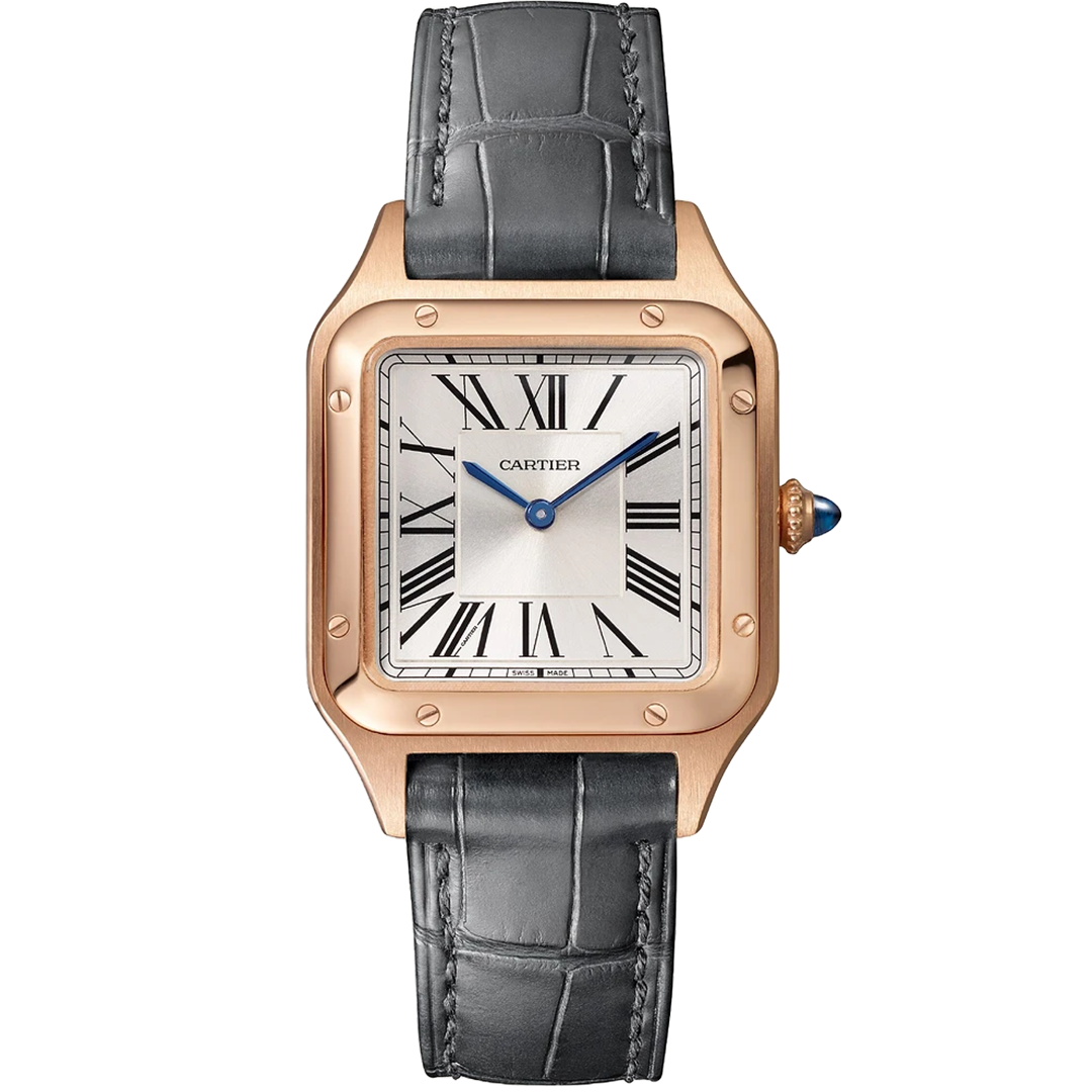 Orologio in oro rosa Santos-Dumont Cartier