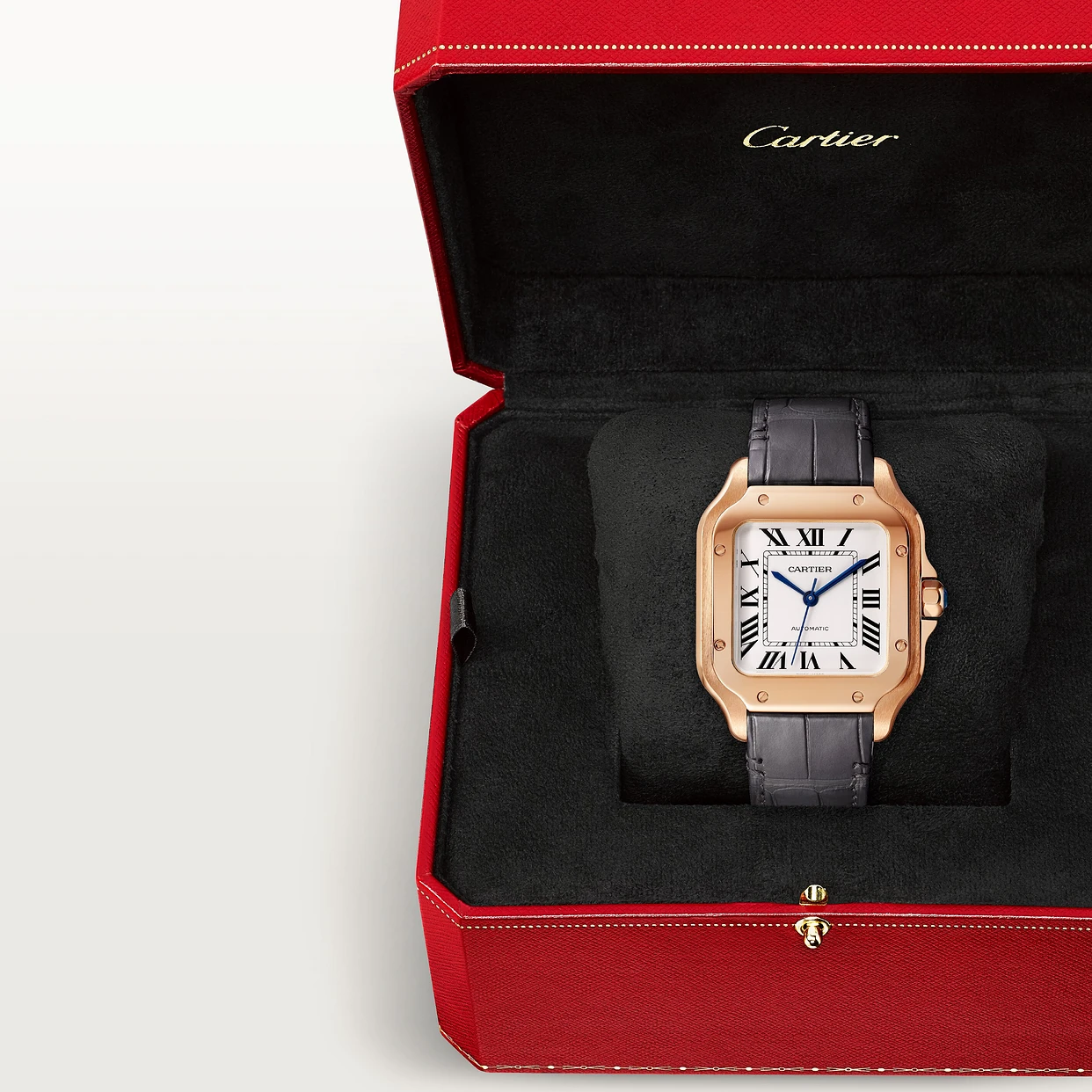 Watch in rose gold Santos de Cartier Cartier