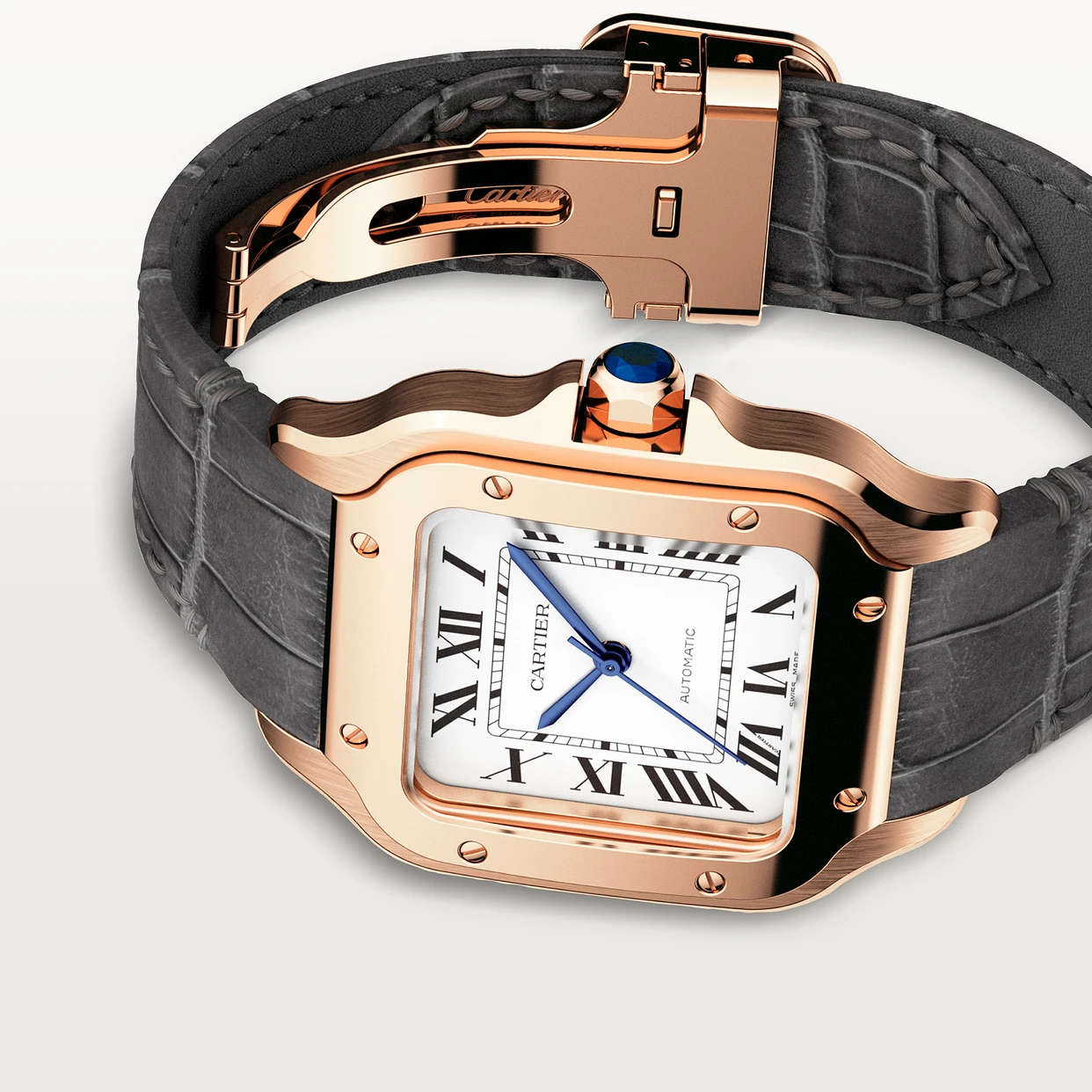 Watch in rose gold Santos de Cartier Cartier