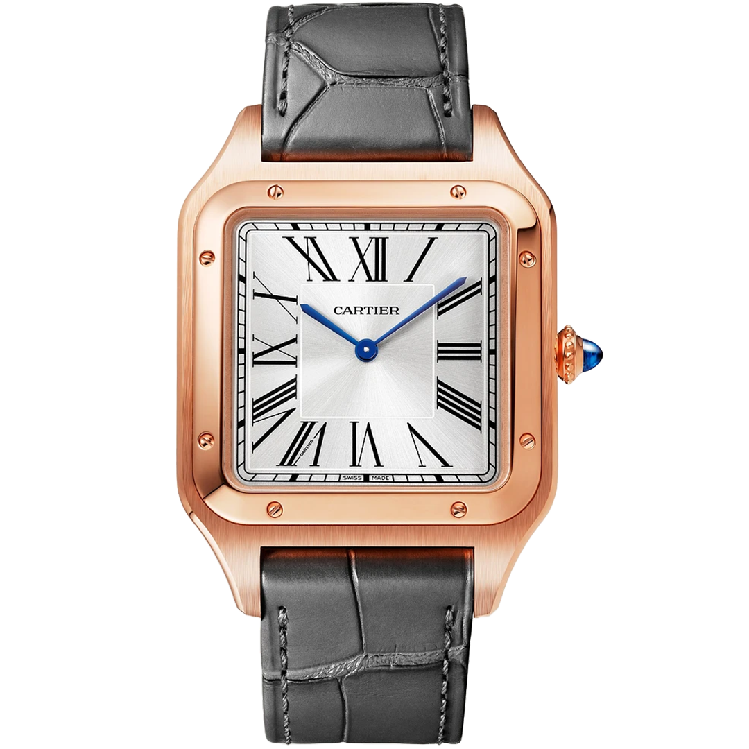 Orologio in oro rosa Santos-Dumont Cartier