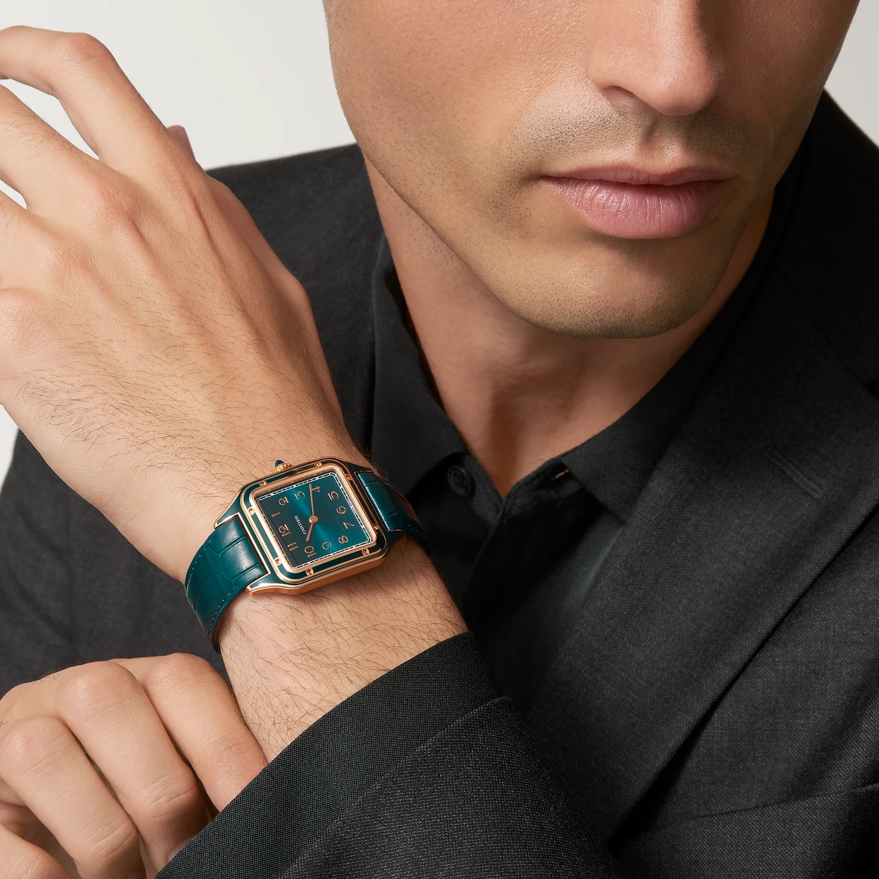 Watch in rose gold Santos-Dumont Cartier