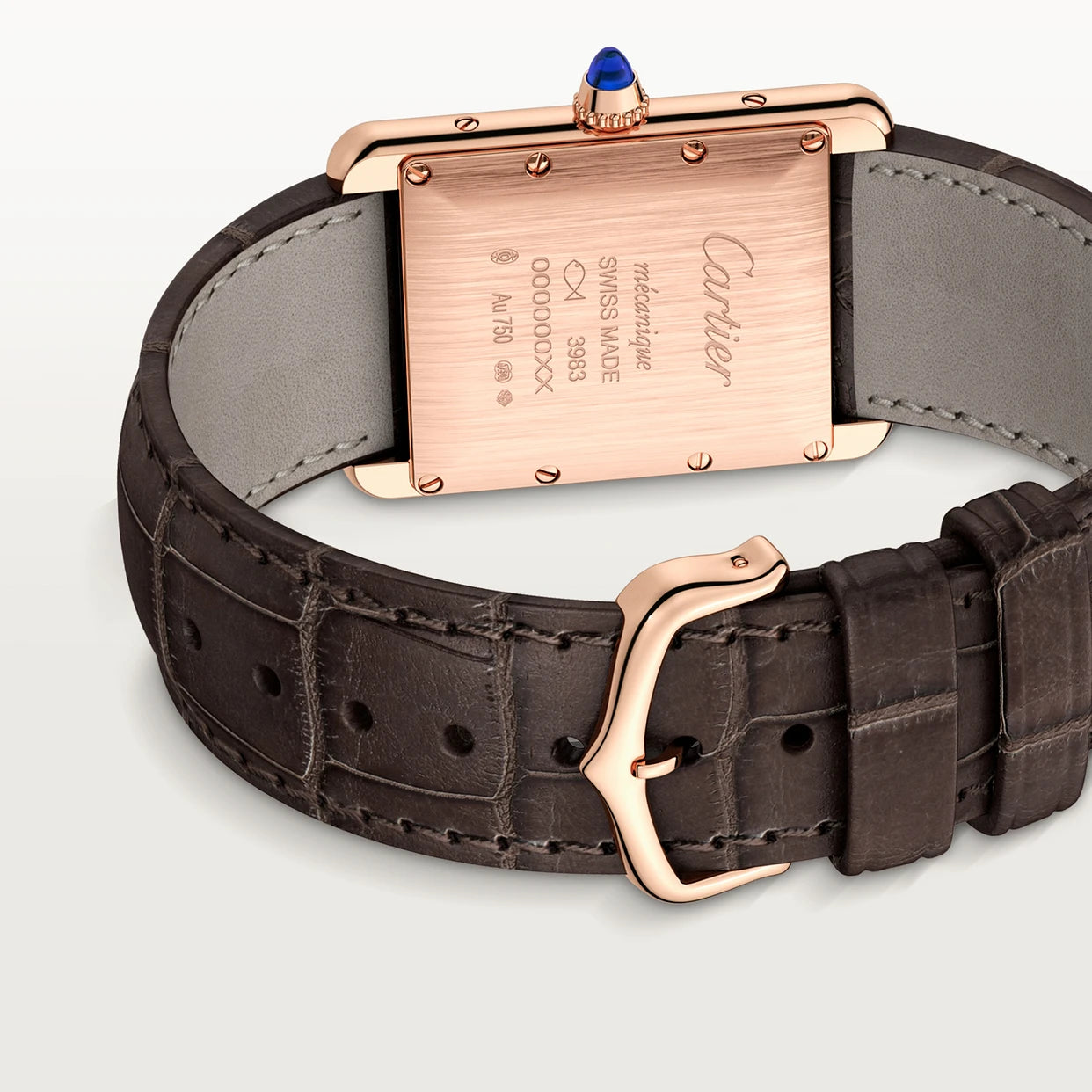 Watch in rose gold Tank Louis Cartier