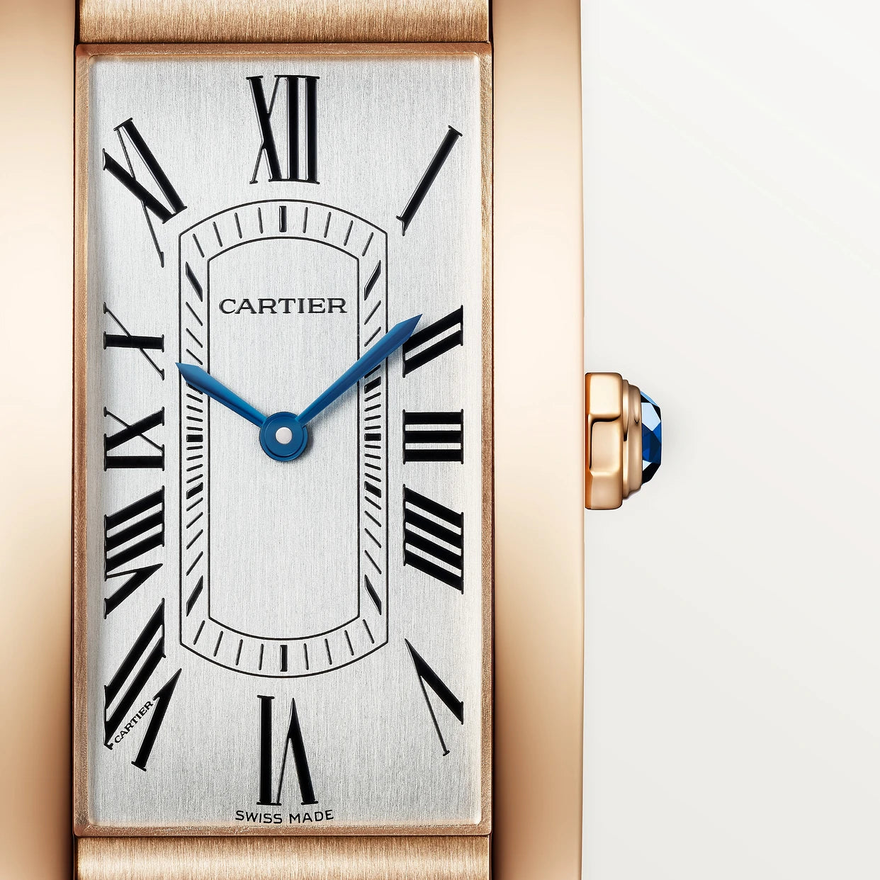 Orologio in oro rosa Tank Américaine Cartier