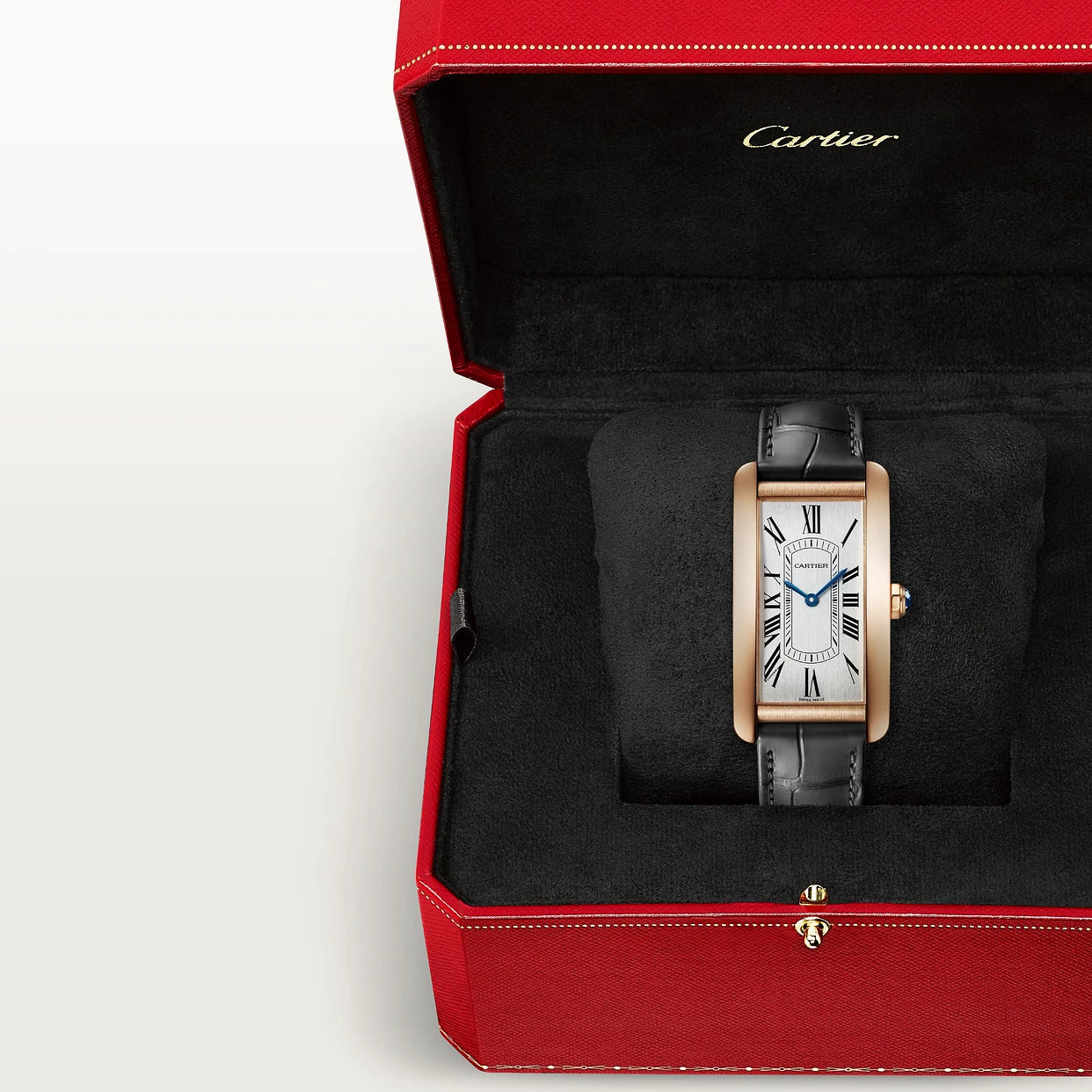 Orologio in oro rosa Tank Américaine Cartier