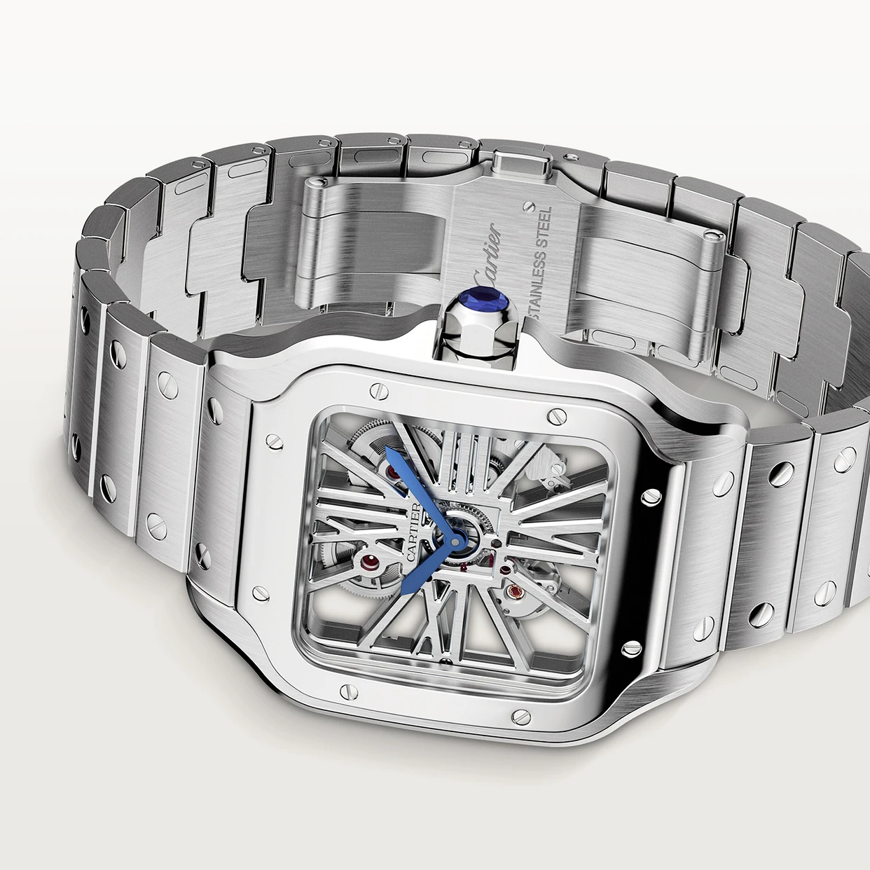 Watch in steel Santos de Cartier Cartier