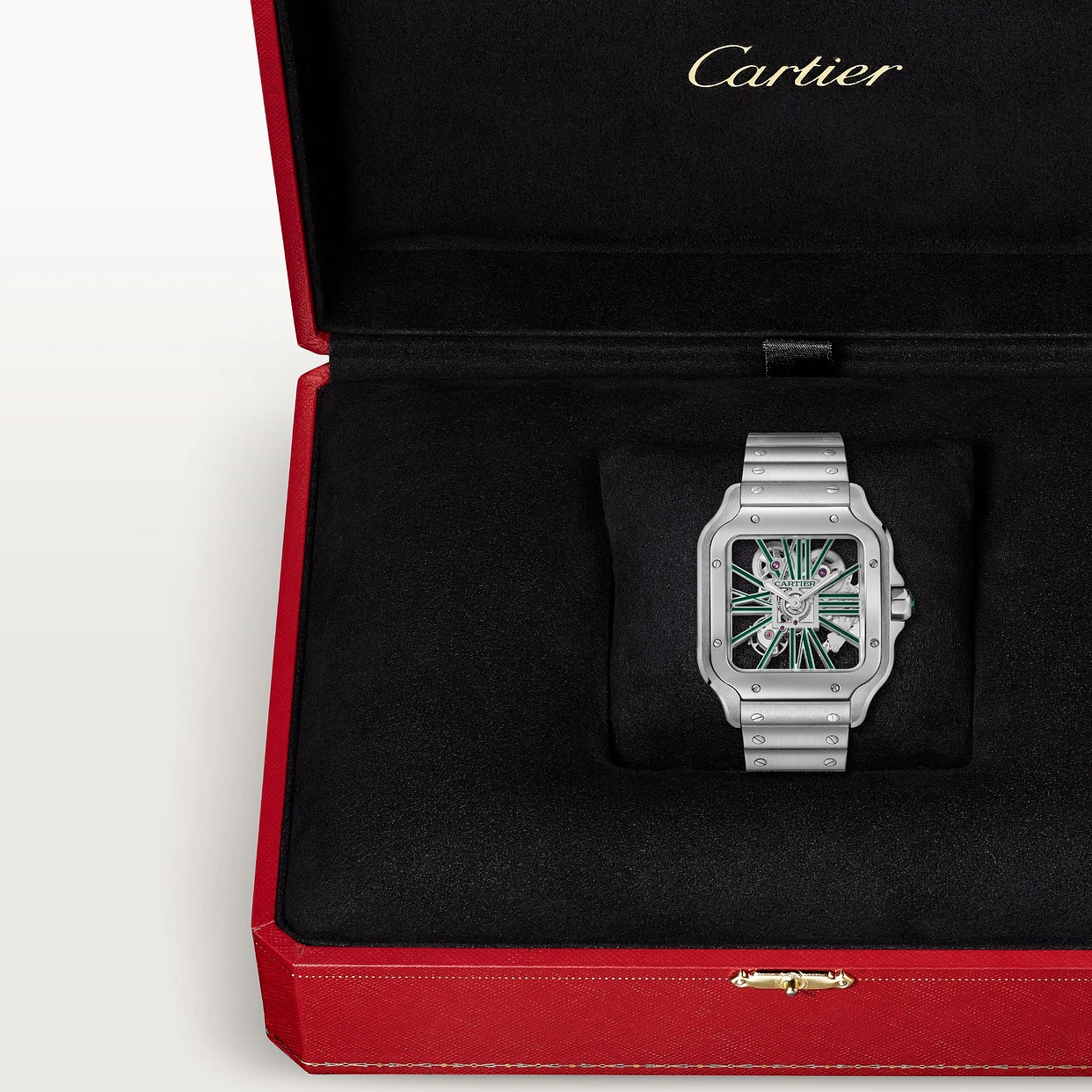 Watch in steel Santos de Cartier Cartier