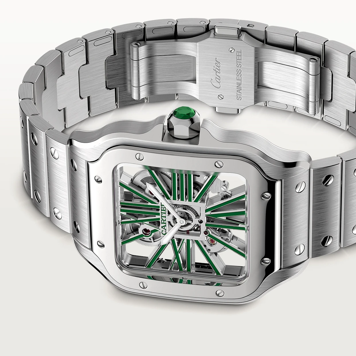 Watch in steel Santos de Cartier Cartier