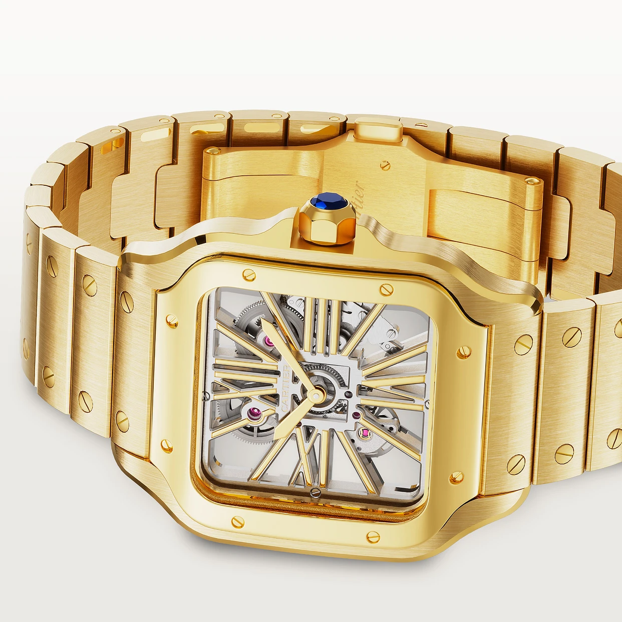 Orologio in oro rosa Santos de Cartier Cartier