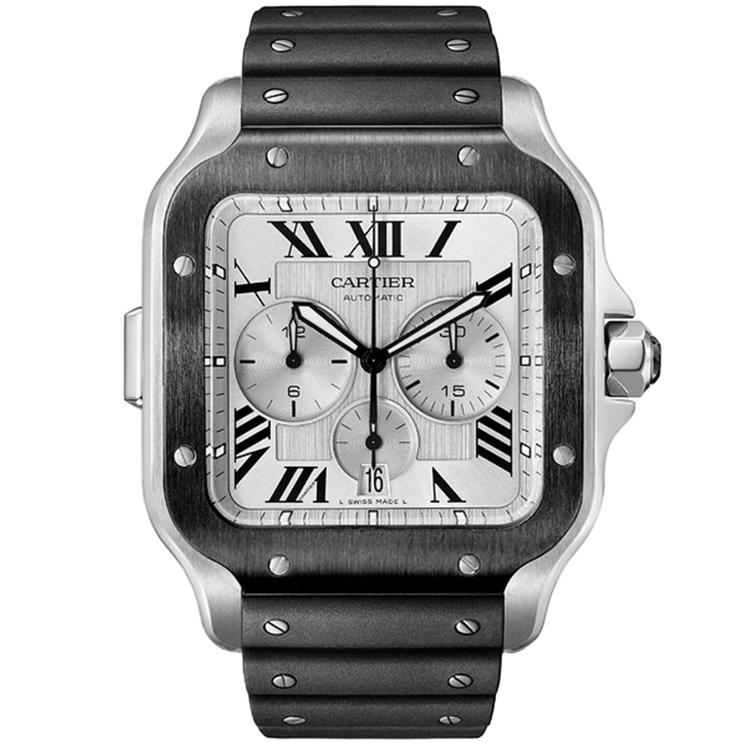 Watch in steel Santos de Cartier Cartier