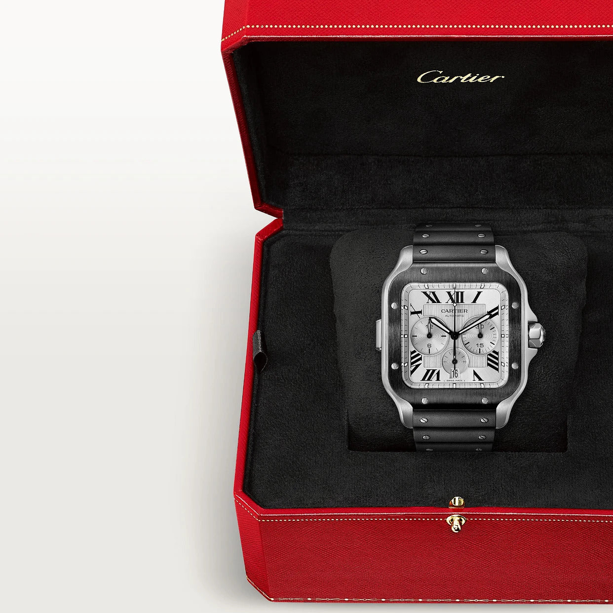 Watch in steel Santos de Cartier Cartier