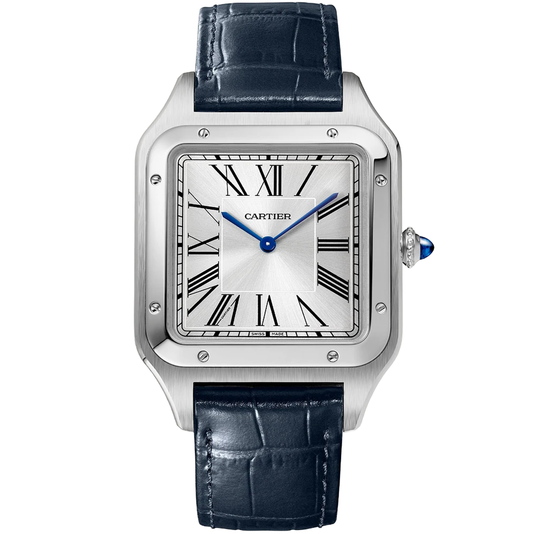 Watch in steel Santos-Dumont Cartier