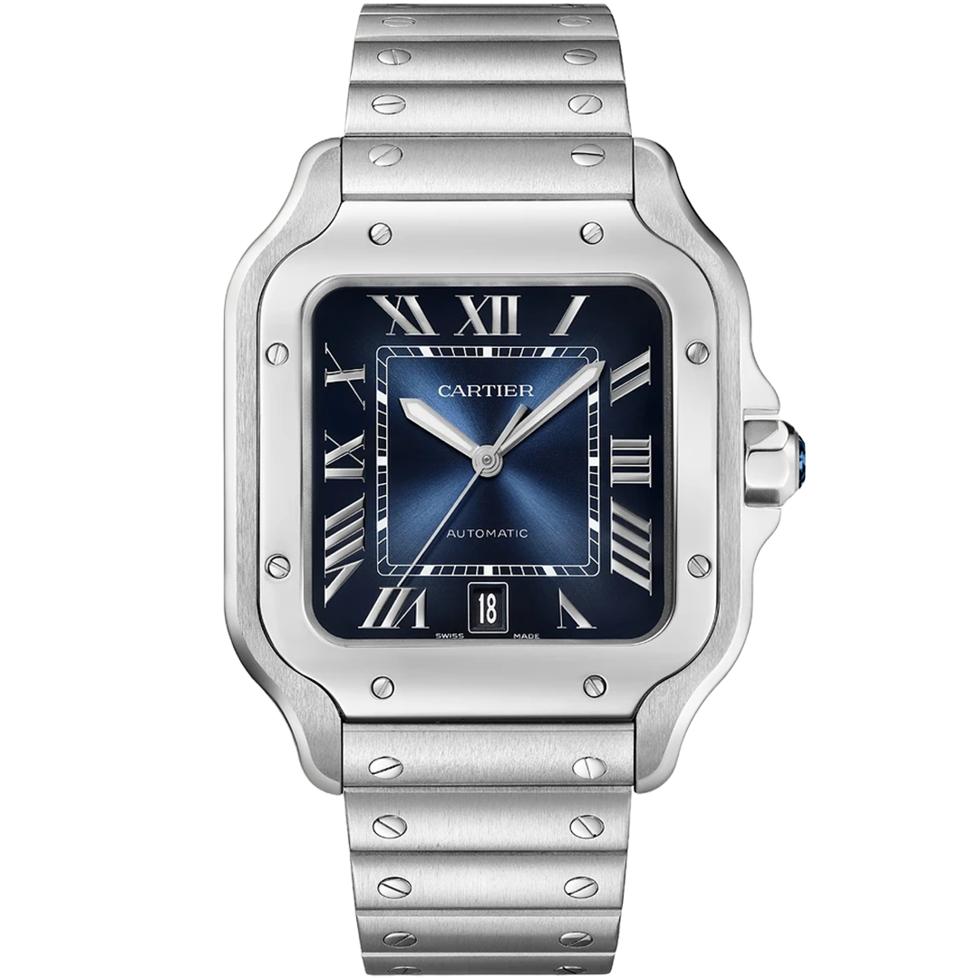 Watch in steel Santos de Cartier Cartier