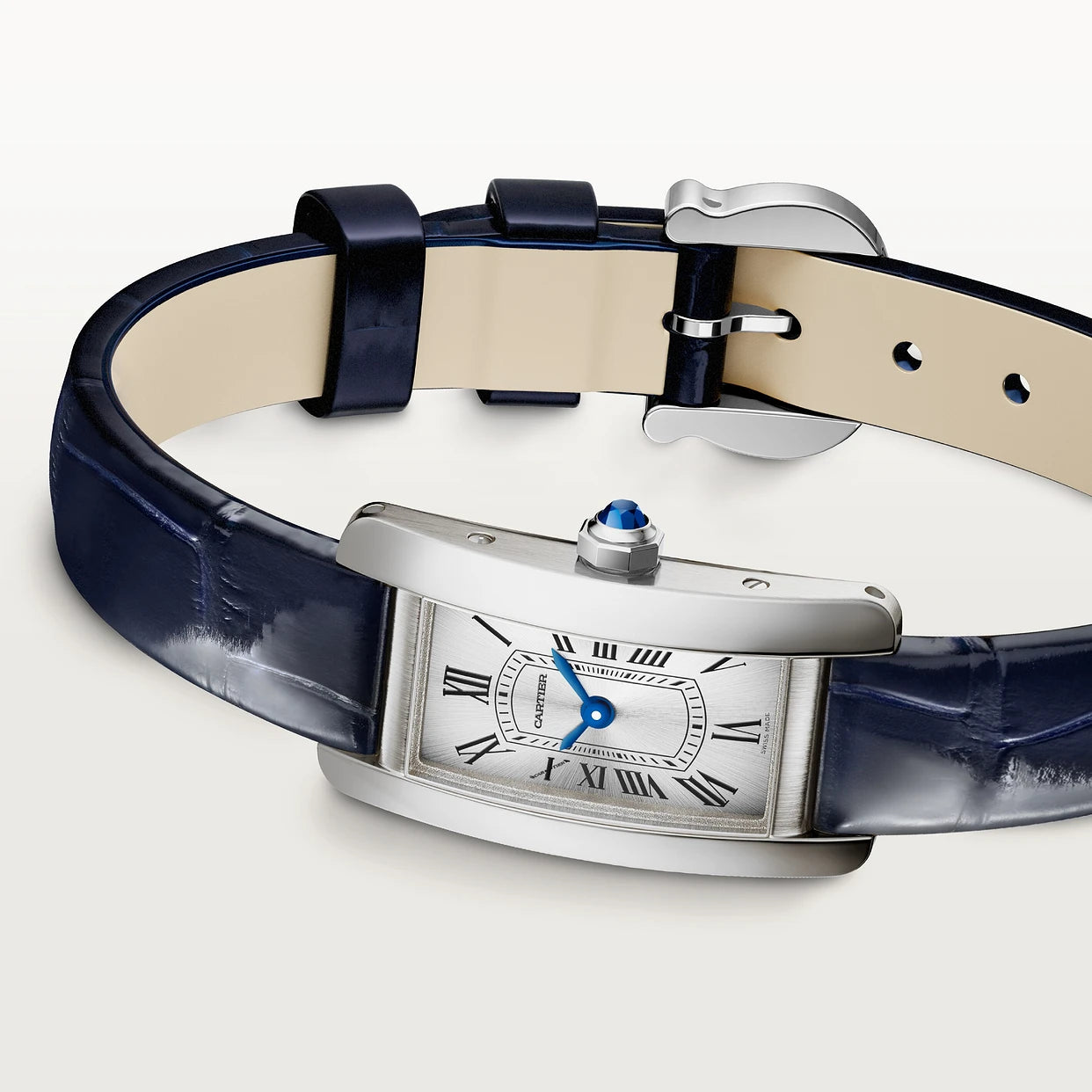 Orologio in acciaio Tank Américaine Cartier
